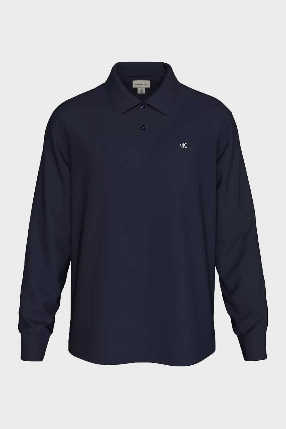 Calvin Klein Logolu % 100 Pamuk Düğmeli LV04RH263GCEF Erkek Polo LV04RH263G CEF Lacivert - 6