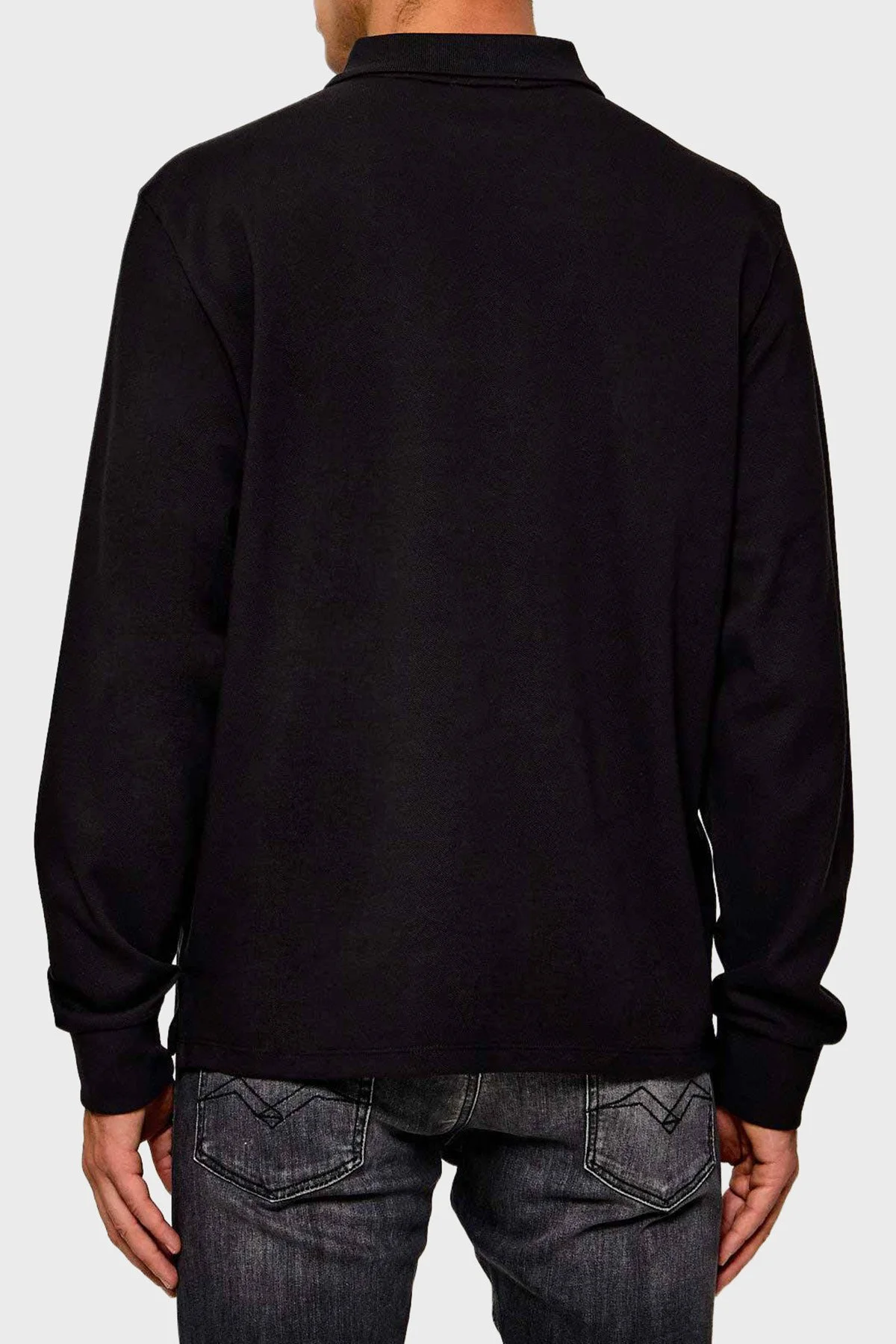 Calvin Klein Logolu % 100 Pamuk Düğmeli LV04RH263GUB1 Erkek Polo LV04RH263G UB1 Siyah - 3