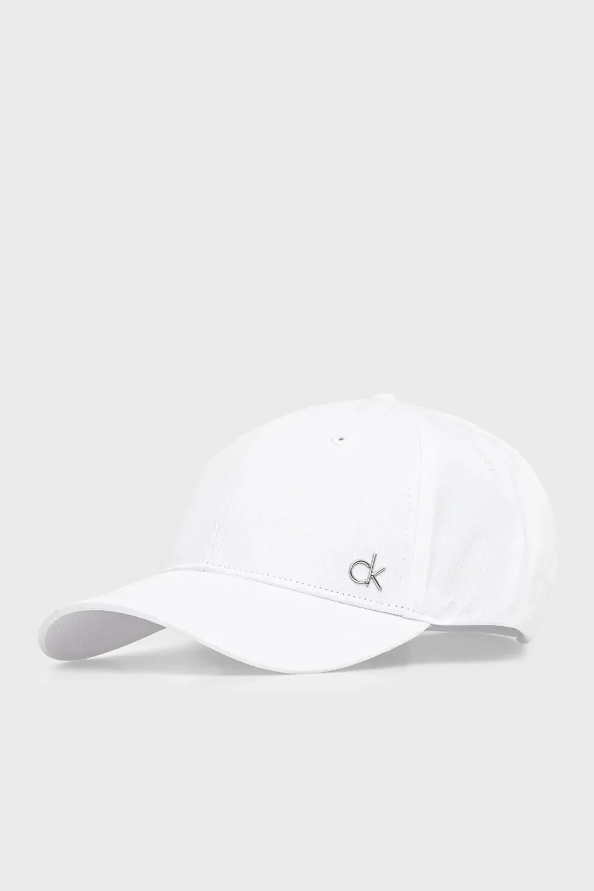 Calvin Klein Logolu % 100 Pamuk K60K613102YAF Bayan Şapka K60K613102 YAF BEYAZ - 5