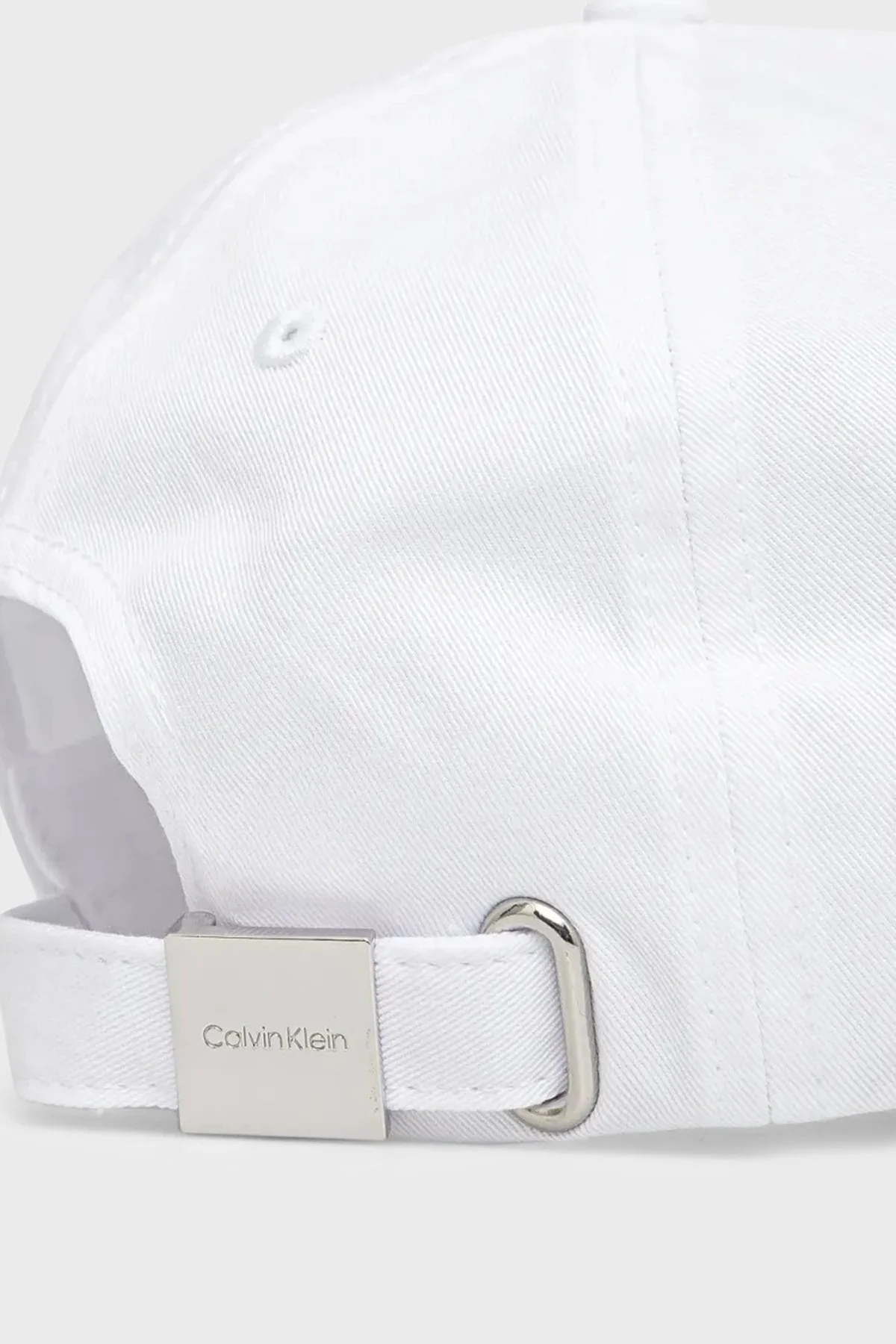 Calvin Klein Logolu % 100 Pamuk K60K613102YAF Bayan Şapka K60K613102 YAF BEYAZ - 7