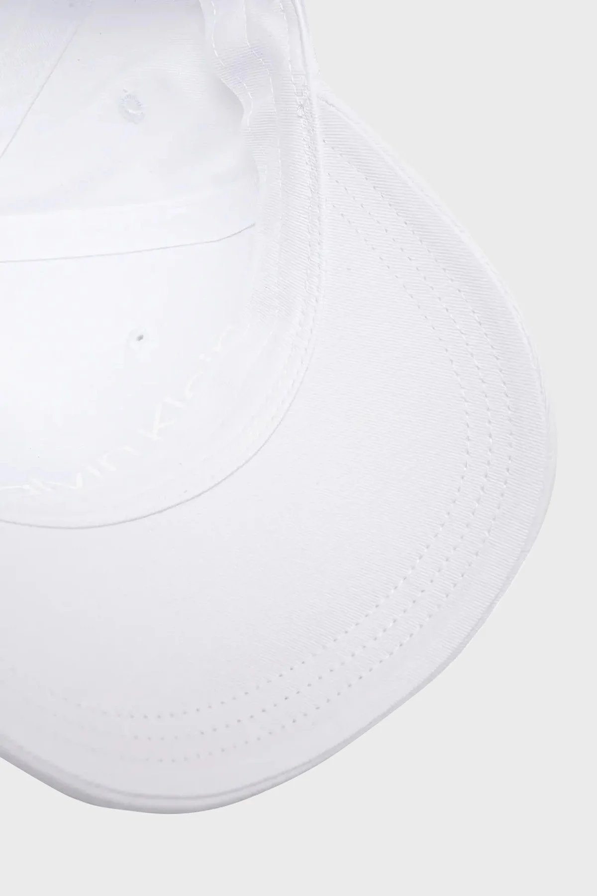 Calvin Klein Logolu % 100 Pamuk K60K613102YAF Bayan Şapka K60K613102 YAF BEYAZ - 8