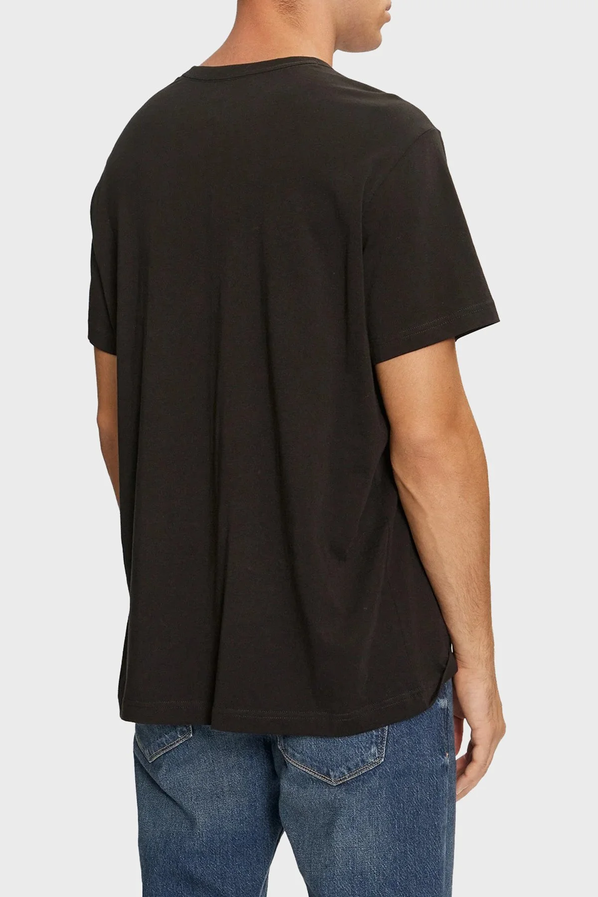 Calvin Klein Logolu % 100 Pamuk Regular Fit Bisiklet Yaka 000NM2748EUB1 Erkek T Shirt 000NM2748E UB1 SİYAH - 3