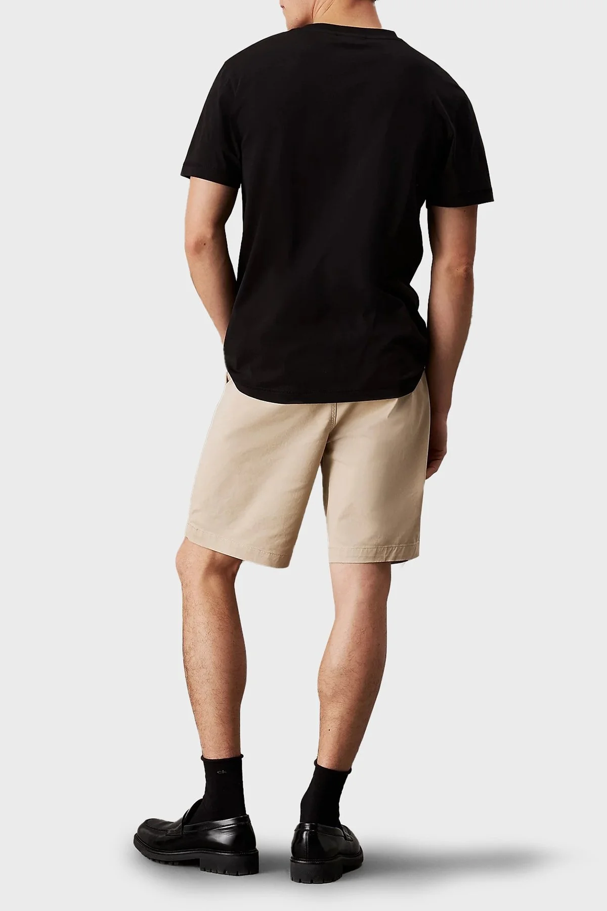 Calvin Klein Logolu % 100 Pamuk Regular Fit Bisiklet Yaka J30J325649BEH Erkek T Shirt J30J325649 BEH SİYAH - 7