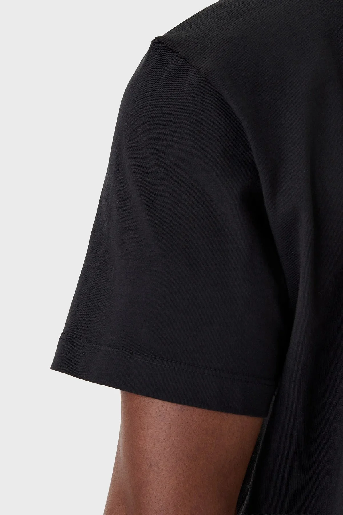 Calvin Klein Logolu % 100 Pamuk Regular Fit Bisiklet Yaka LV04LF813GUB1 Erkek T Shirt LV04LF813G UB1 SİYAH - 5