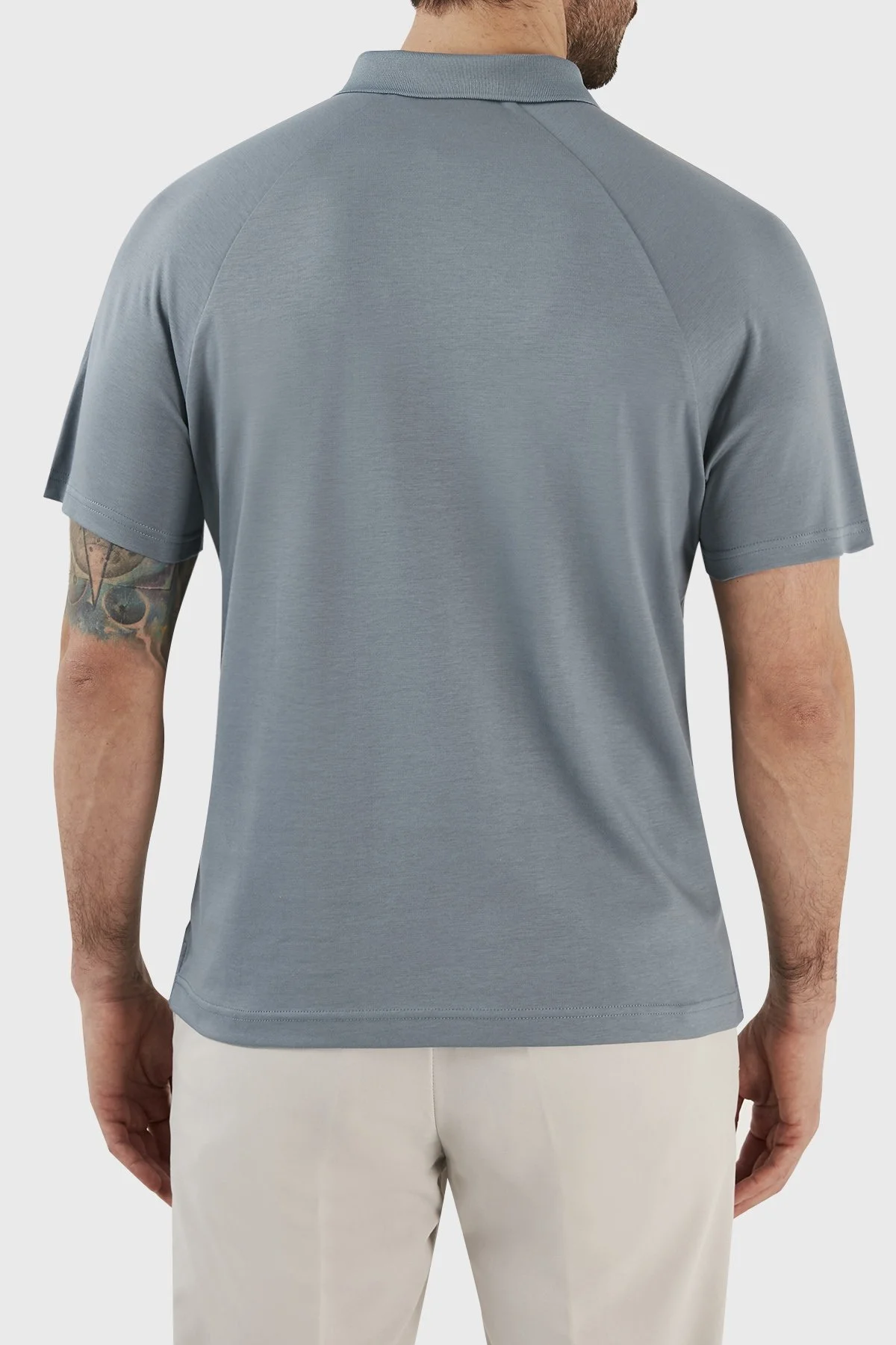 Calvin Klein Logolu % 100 Pamuk Regular Fit K10K110788POC Erkek Polo T Shirt K10K110788 POC GRİ - 6