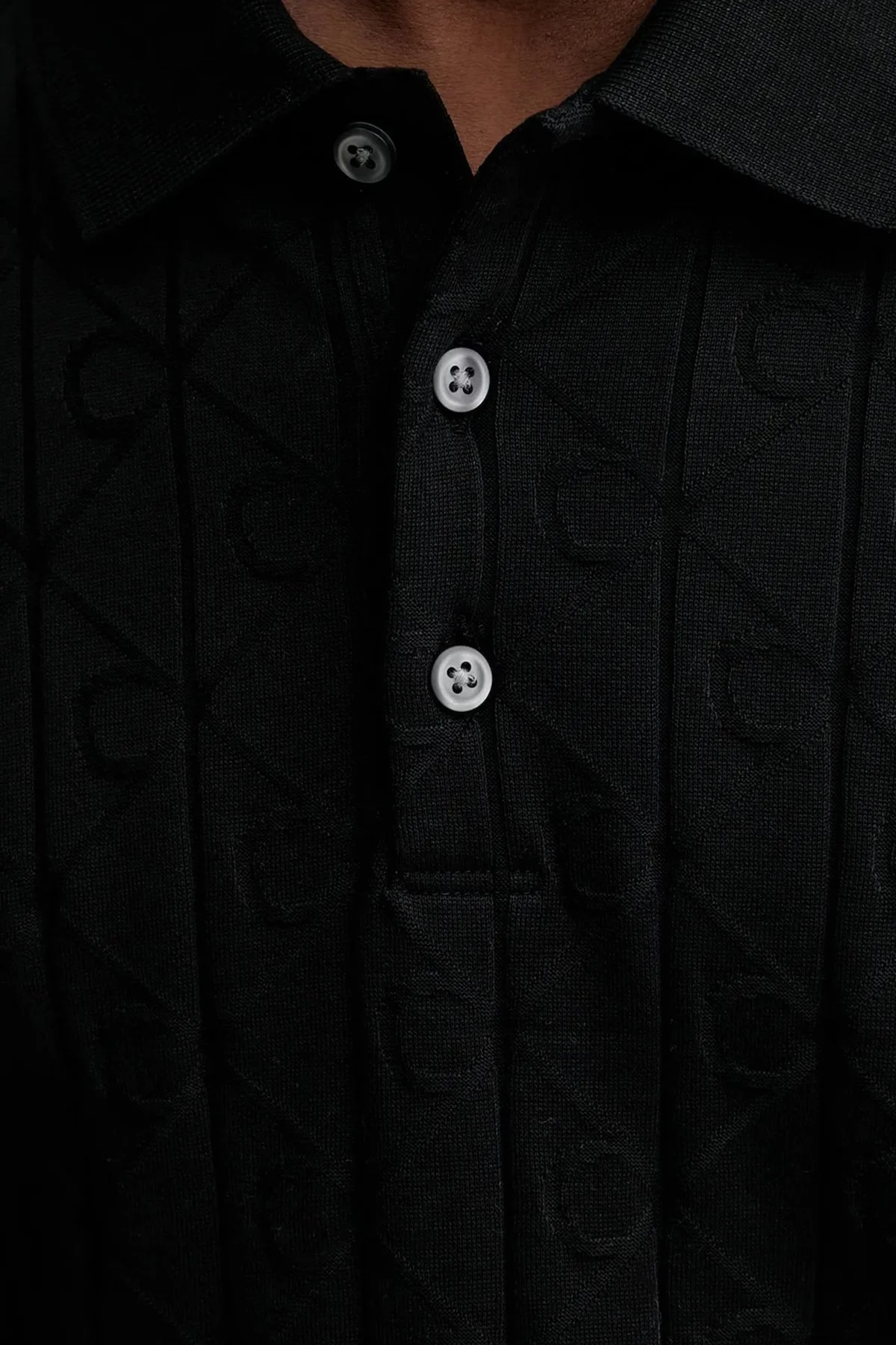 Calvin Klein Logolu % 100 Pamuk Regular Fit LV04LE203GUB1 Erkek Polo LV04LE203G UB1 SİYAH - 5