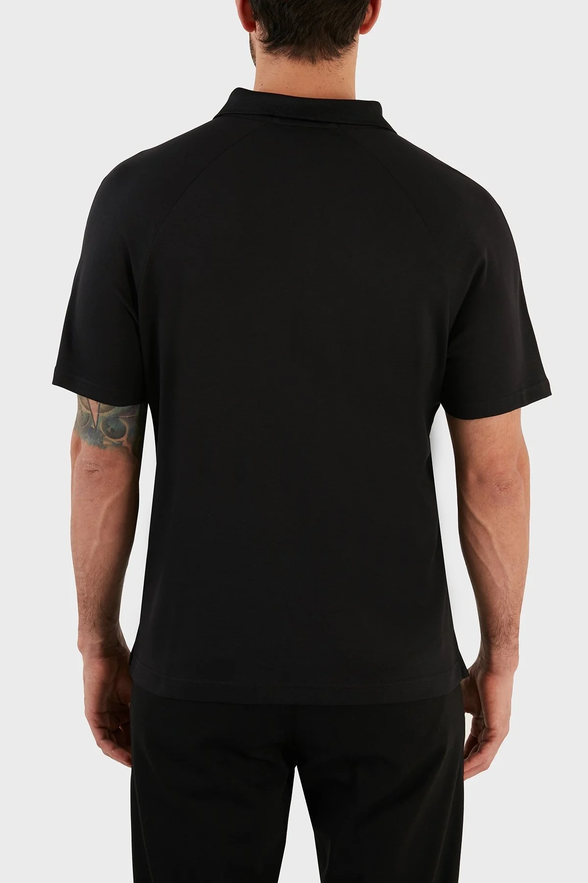 Calvin Klein Logolu % 100 Pamuk Regular Fit Polo Erkek T Shirt K10K110788 BEH SİYAH - 5