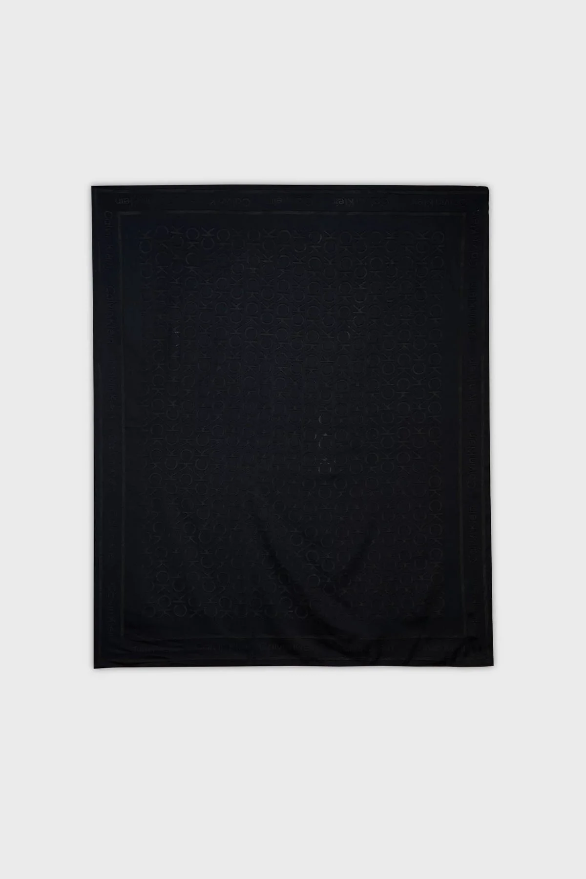 Calvin Klein Logolu 120 x 120 cm Modal Karışımlı K60K612971 BEH Bayan Şal K60K612971 BEH SİYAH - 4