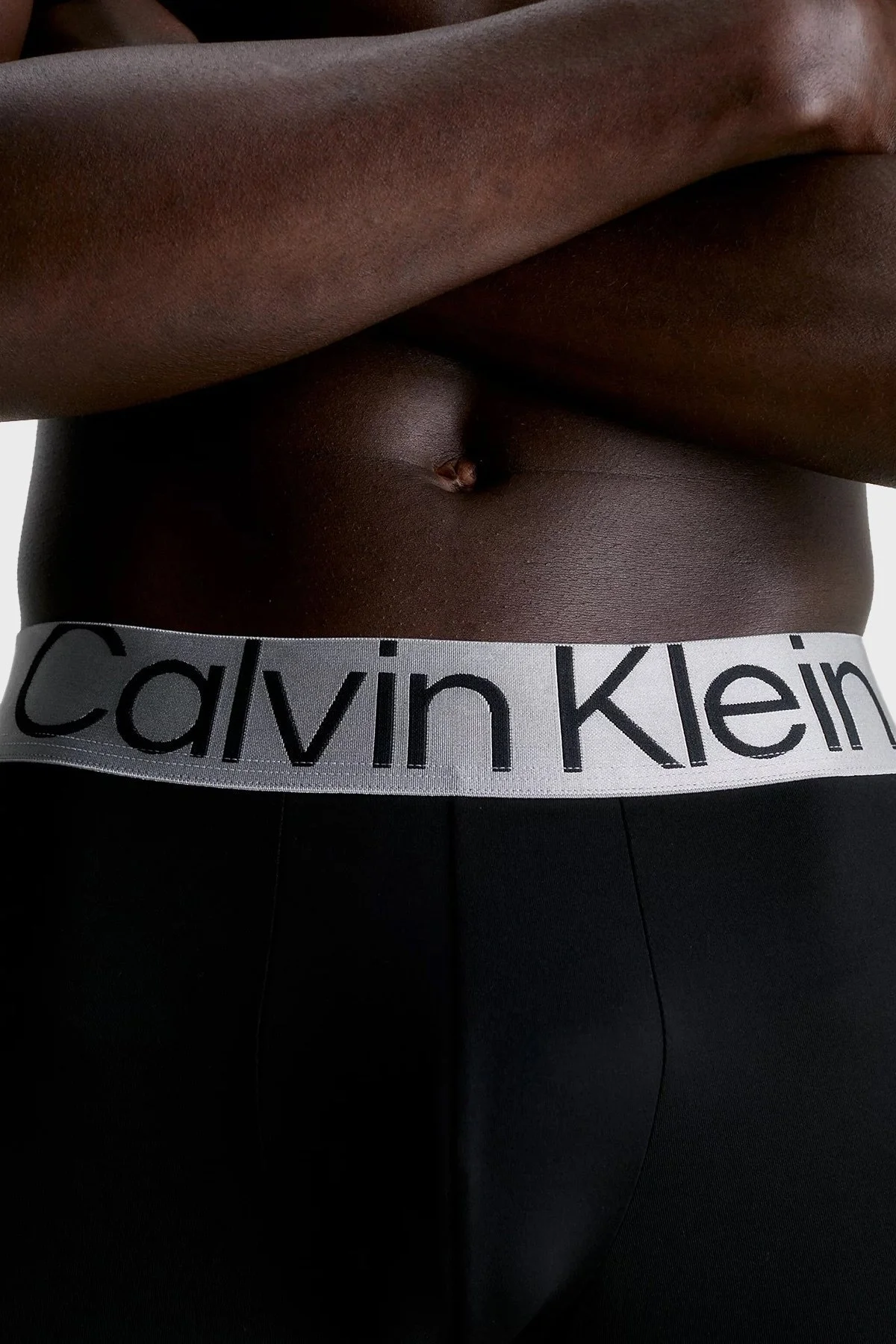 Calvin Klein Logolu 3 Pack 000NB3075A7V1 Erkek Boxer 000NB3075A 7V1 SİYAH - 4