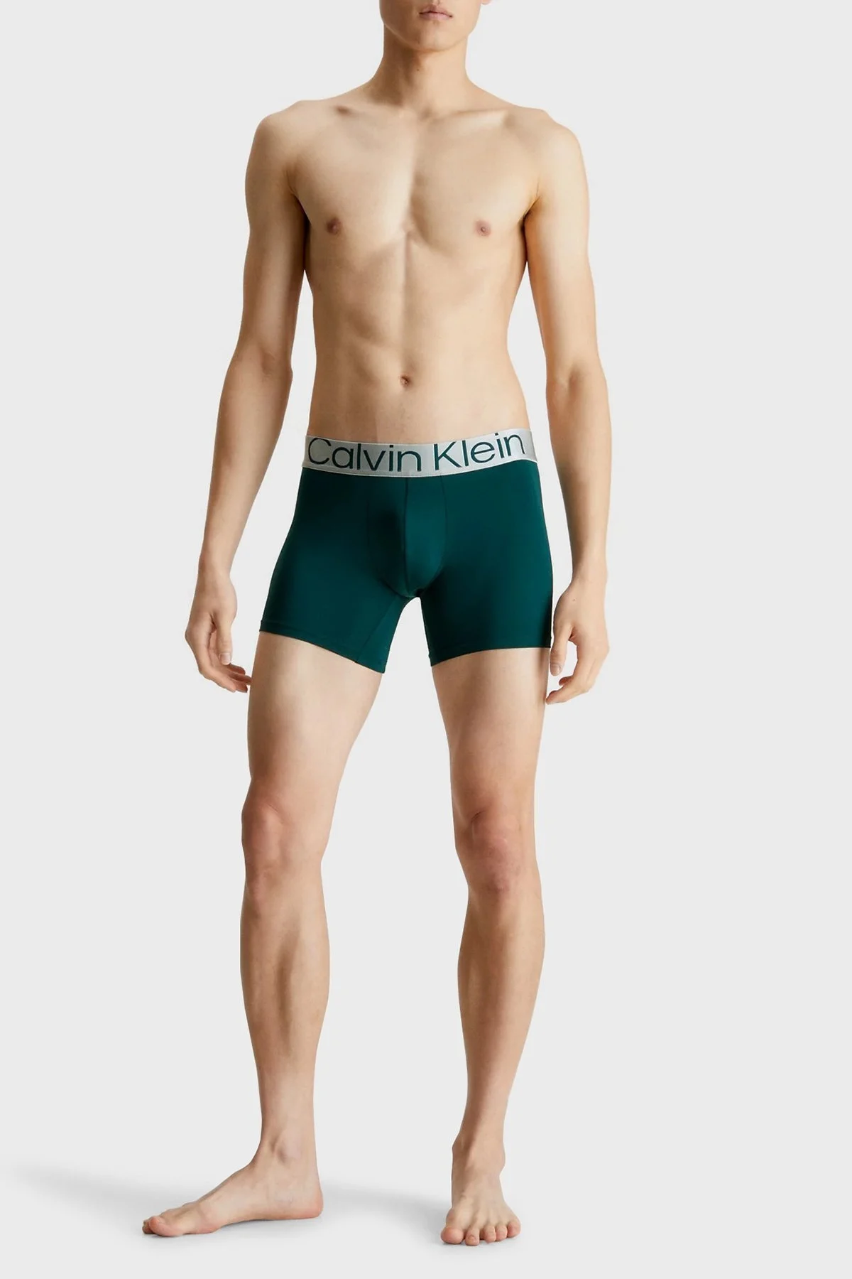 Calvin Klein Logolu Pamuklu 3 Pack 000NB3075AC7U Erkek Boxer 000NB3075A C7U SİYAH - 5