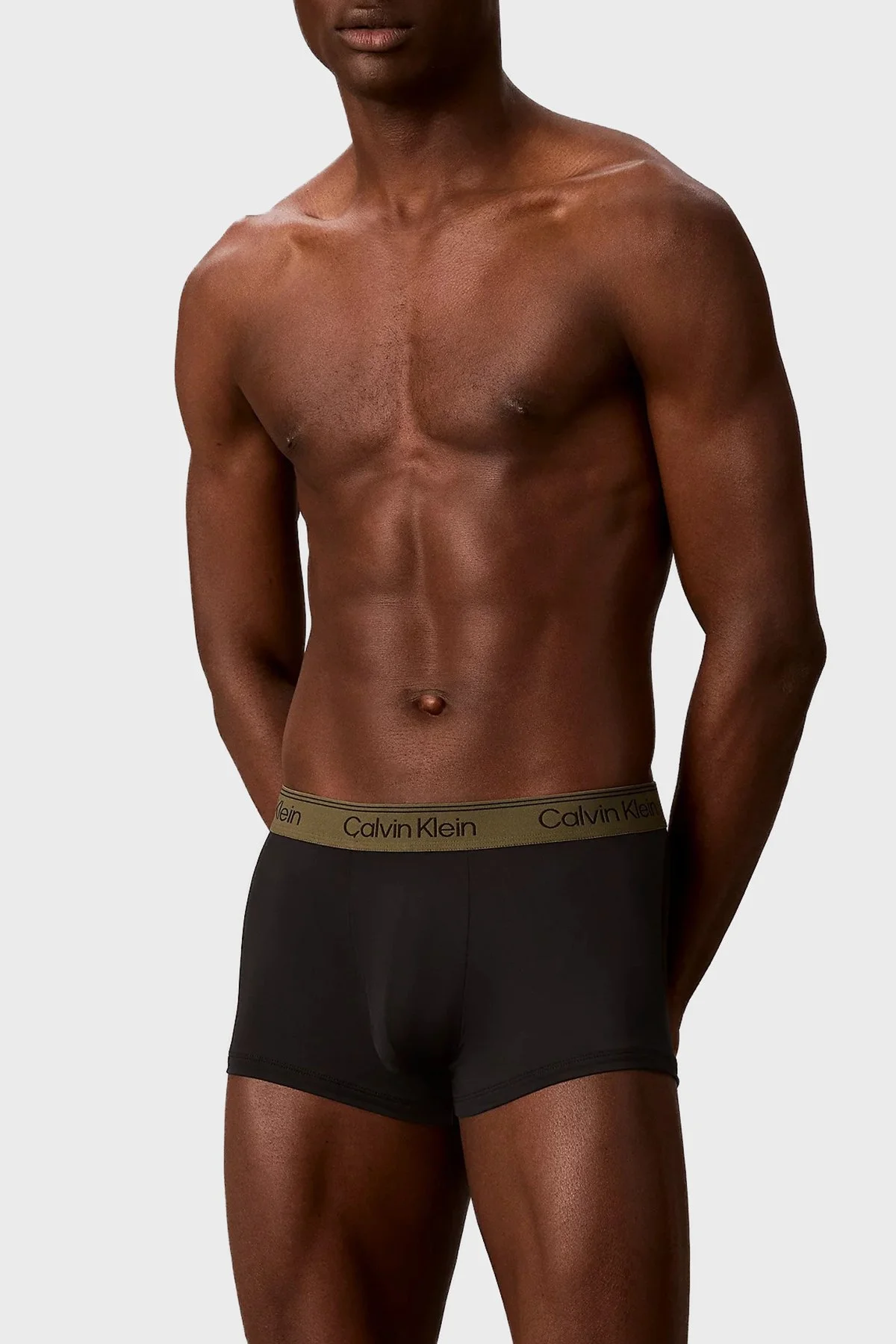 Calvin Klein Logolu 3 Pack LV00NB4409HUE Erkek Boxer LV00NB4409 HUE Siyah - 2