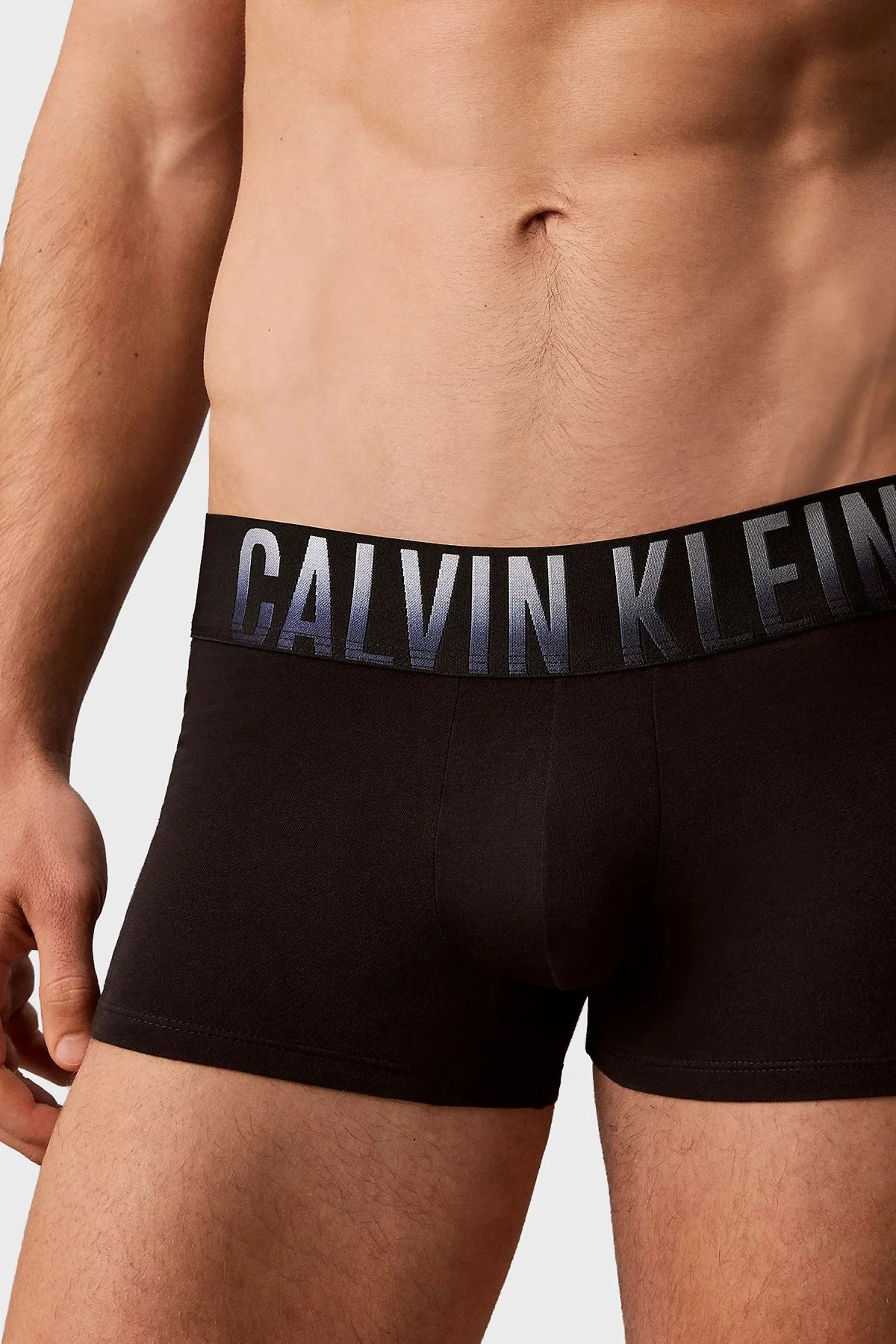 Calvin Klein Logolu 3 Pack LV00NB46266D4 Erkek Boxer LV00NB4626 6D4 Siyah - 4
