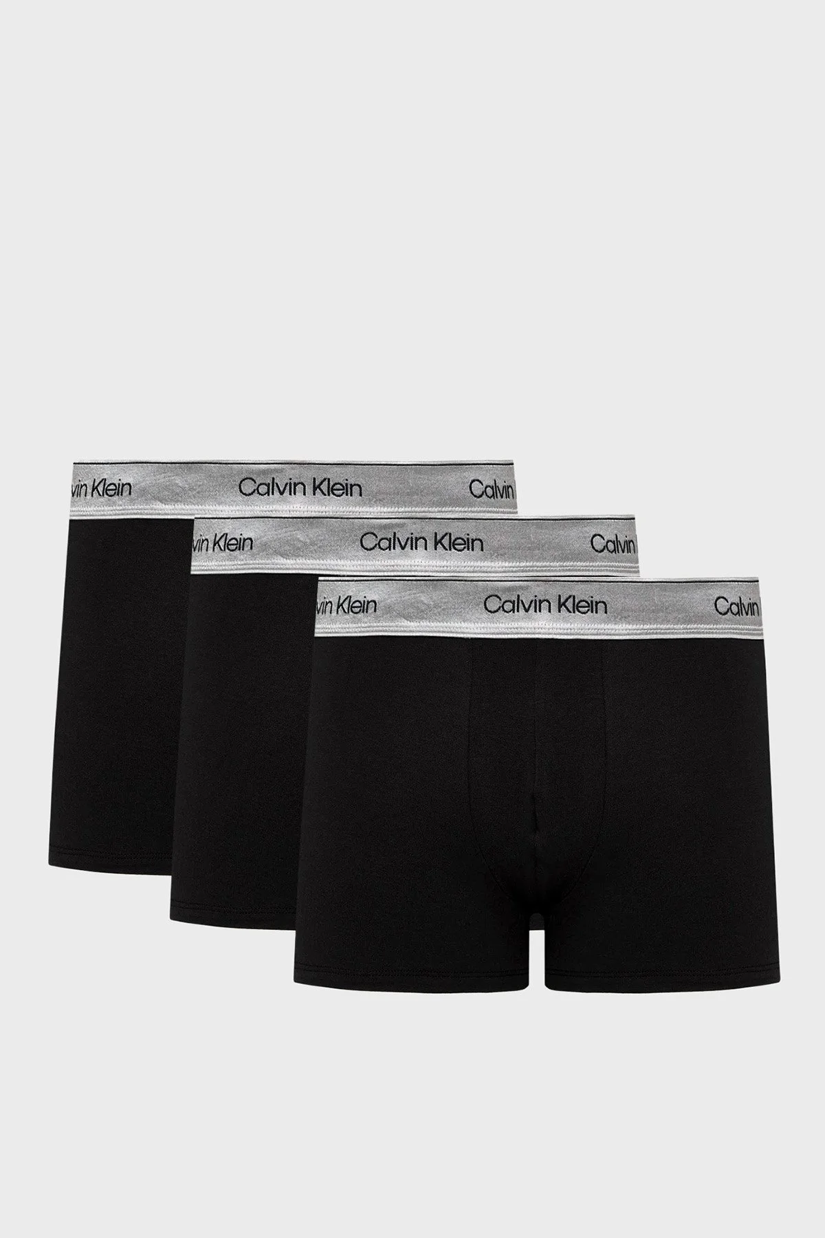 Calvin Klein Logolu 3 Pack LV00NB47304XB Erkek Boxer LV00NB4730 4XB Siyah - 1