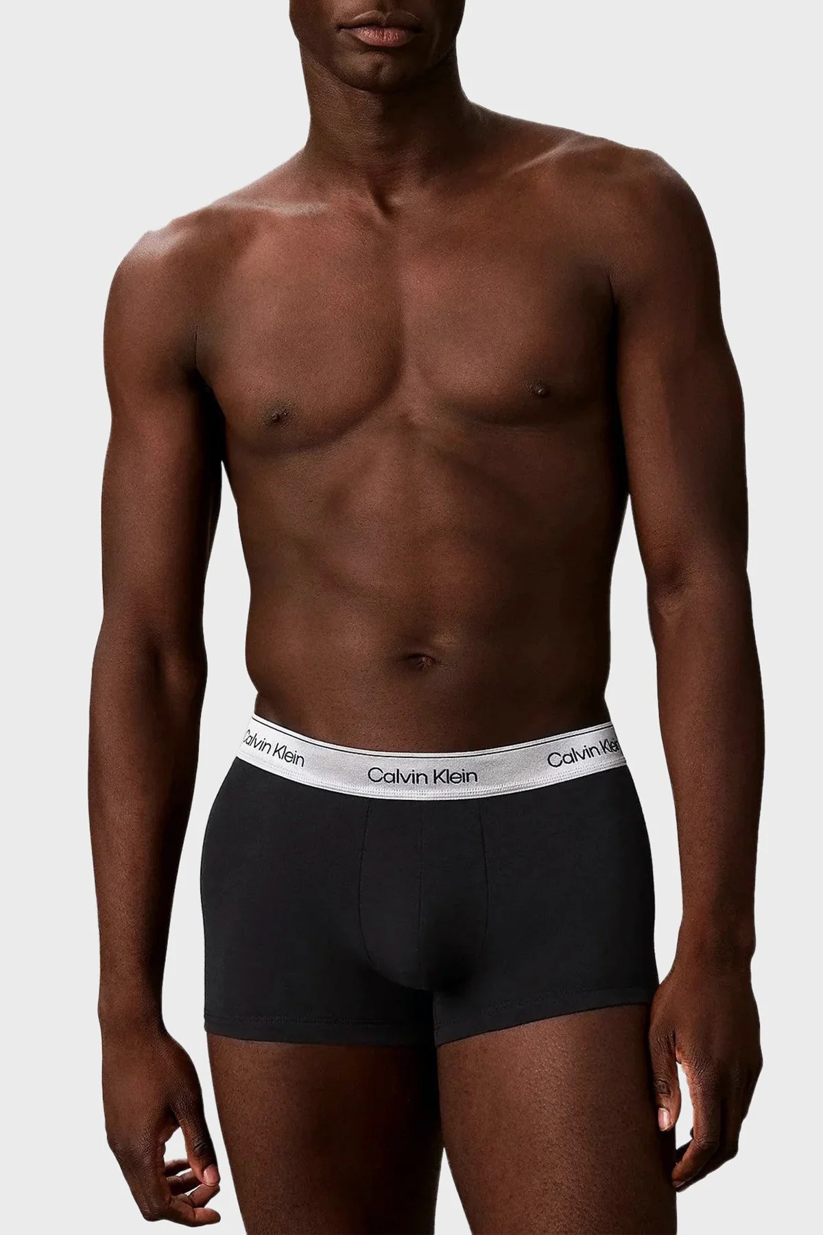 Calvin Klein Logolu 3 Pack LV00NB47304XB Erkek Boxer LV00NB4730 4XB Siyah - 2