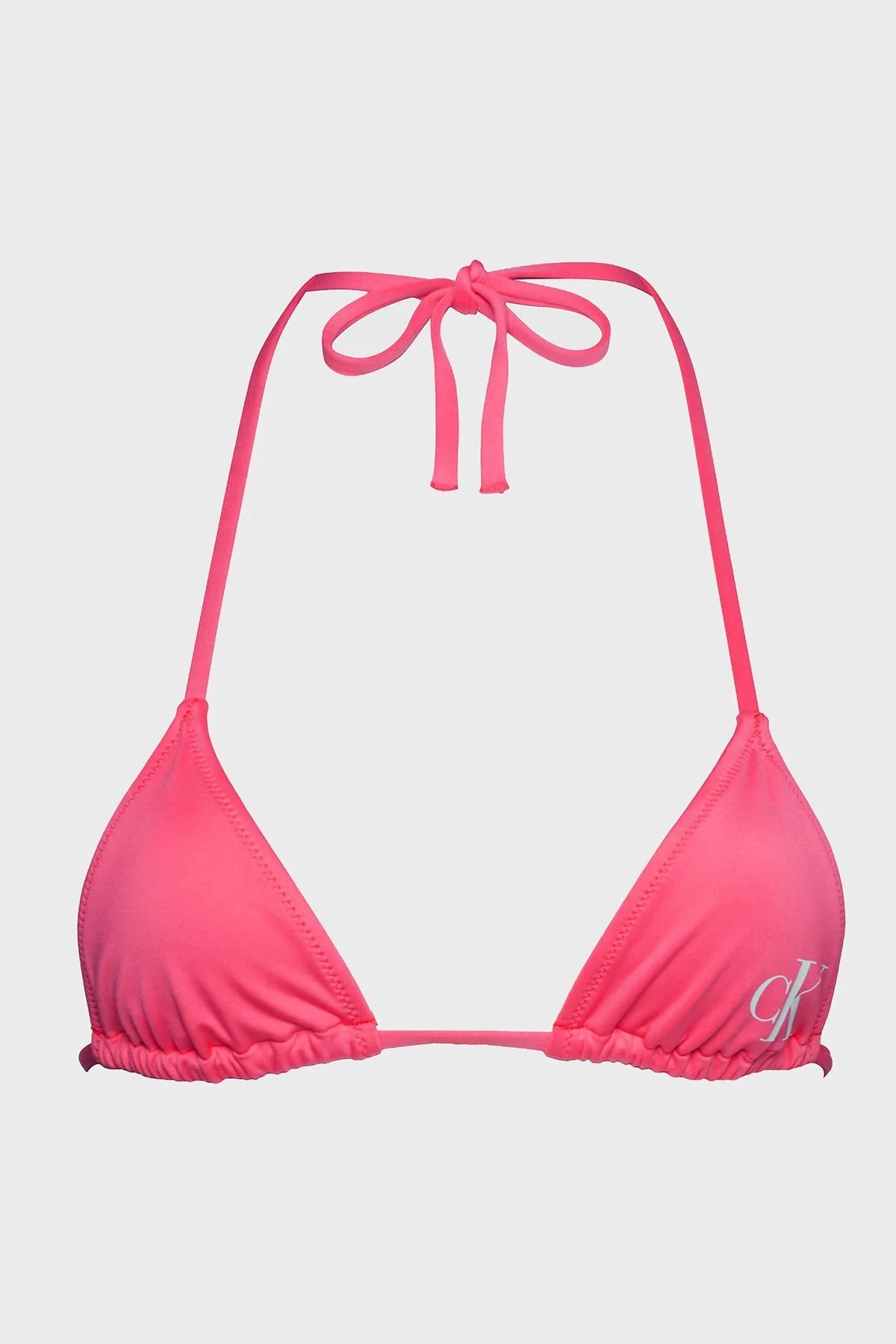 Calvin Klein Logolu Astarlı Üçgen KW0KW02054XI1 Bayan Bikini Üstü KW0KW02054 XI1 PEMBE - 5