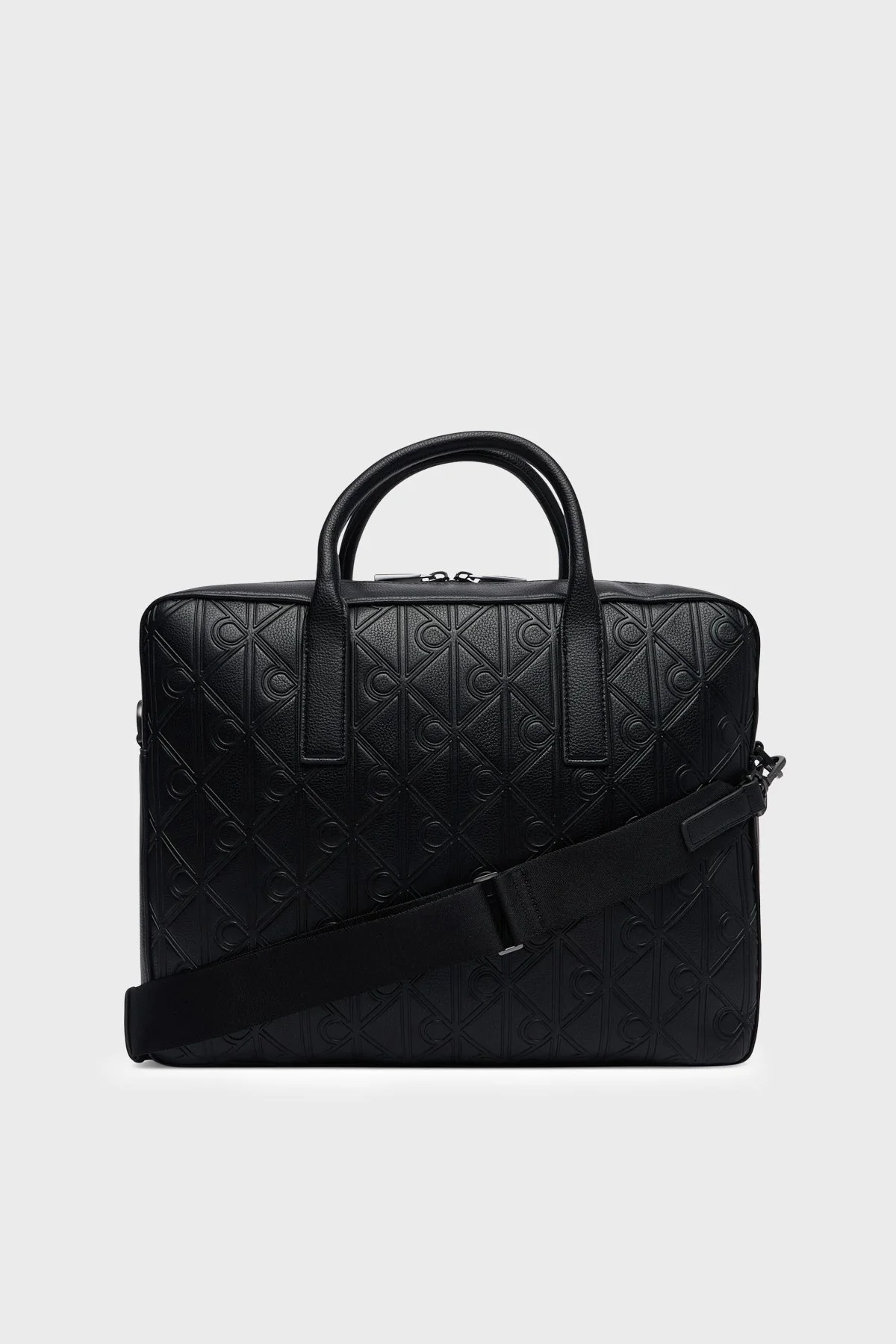 Calvin Klein Logolu Ayarlanabilir Askılı 14 inç LV04D3561GUB1 Erkek Çanta LV04D3561G UB1 Siyah - 3