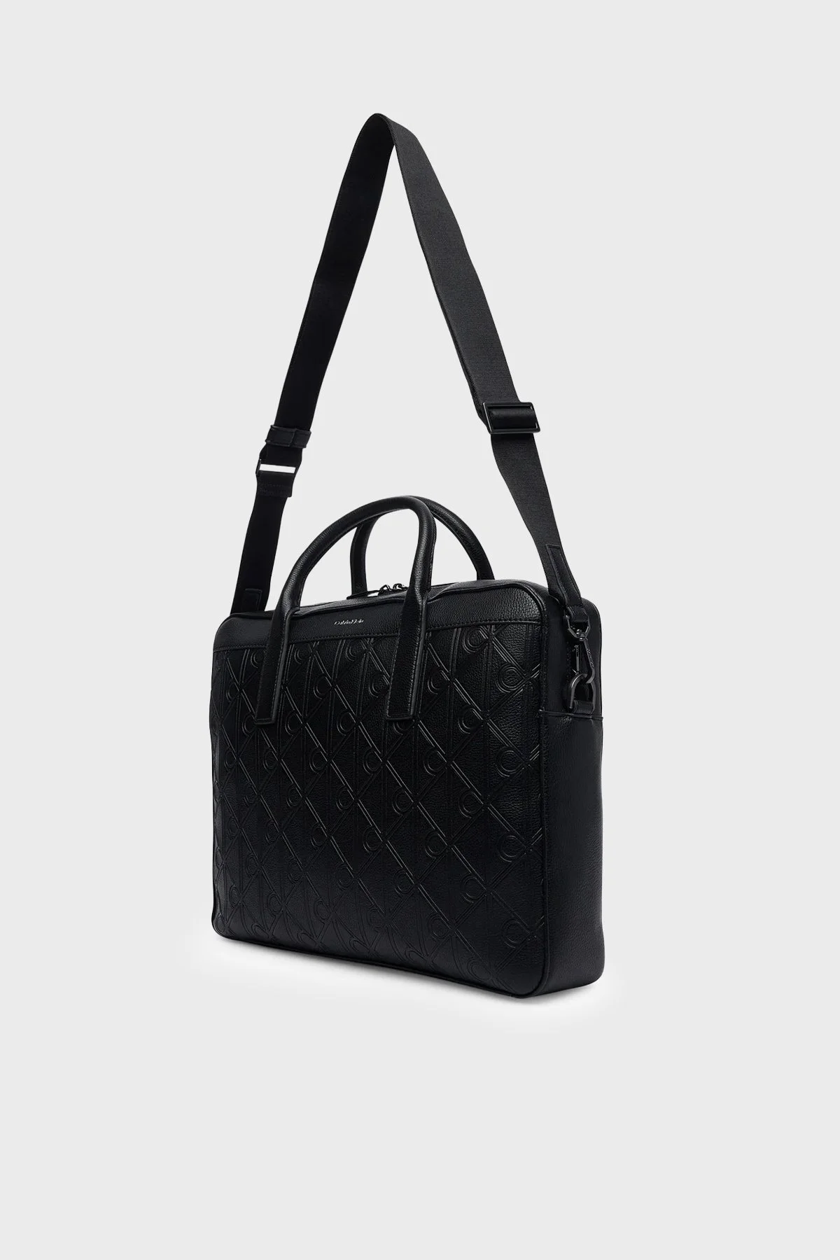 Calvin Klein Logolu Ayarlanabilir Askılı 14 inç LV04D3561GUB1 Erkek Çanta LV04D3561G UB1 Siyah - 4