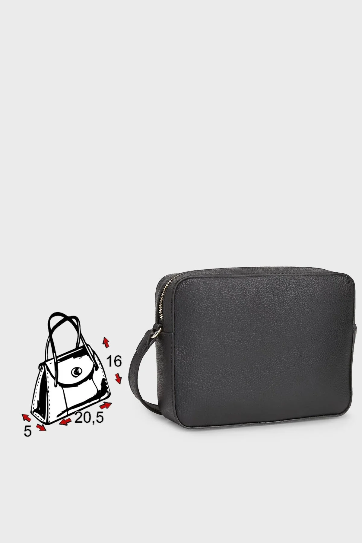 Calvin Klein Logolu Ayarlanabilir Askılı Bayan Çanta K60K609397 BAX SİYAH - 5