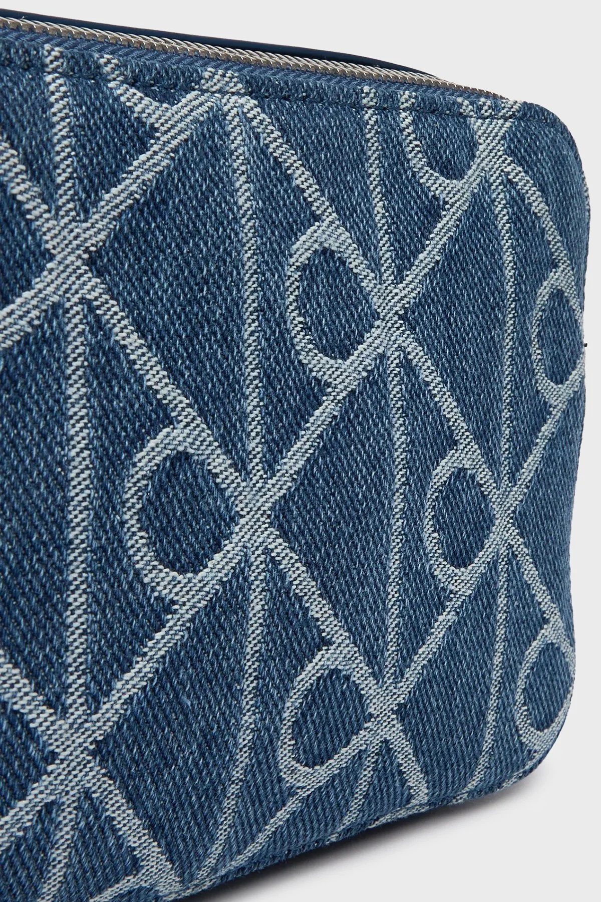 Calvin Klein Logolu Ayarlanabilir Askılı Denim LV04F3430GYBN Bayan Çanta LV04F3430G YBN MAVİ - 5