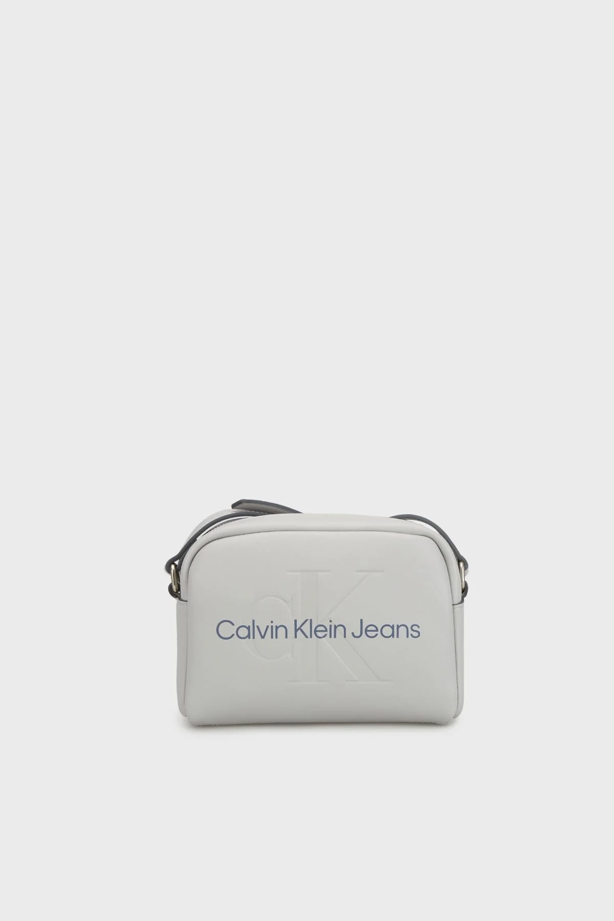 Calvin Klein Logolu Ayarlanabilir Askılı K60K612220PDE Bayan Çanta K60K612220 PDE GRİ - 1