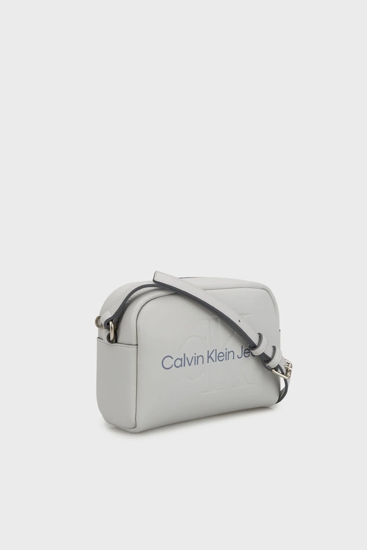 Calvin Klein Logolu Ayarlanabilir Askılı K60K612220PDE Bayan Çanta K60K612220 PDE GRİ - 3