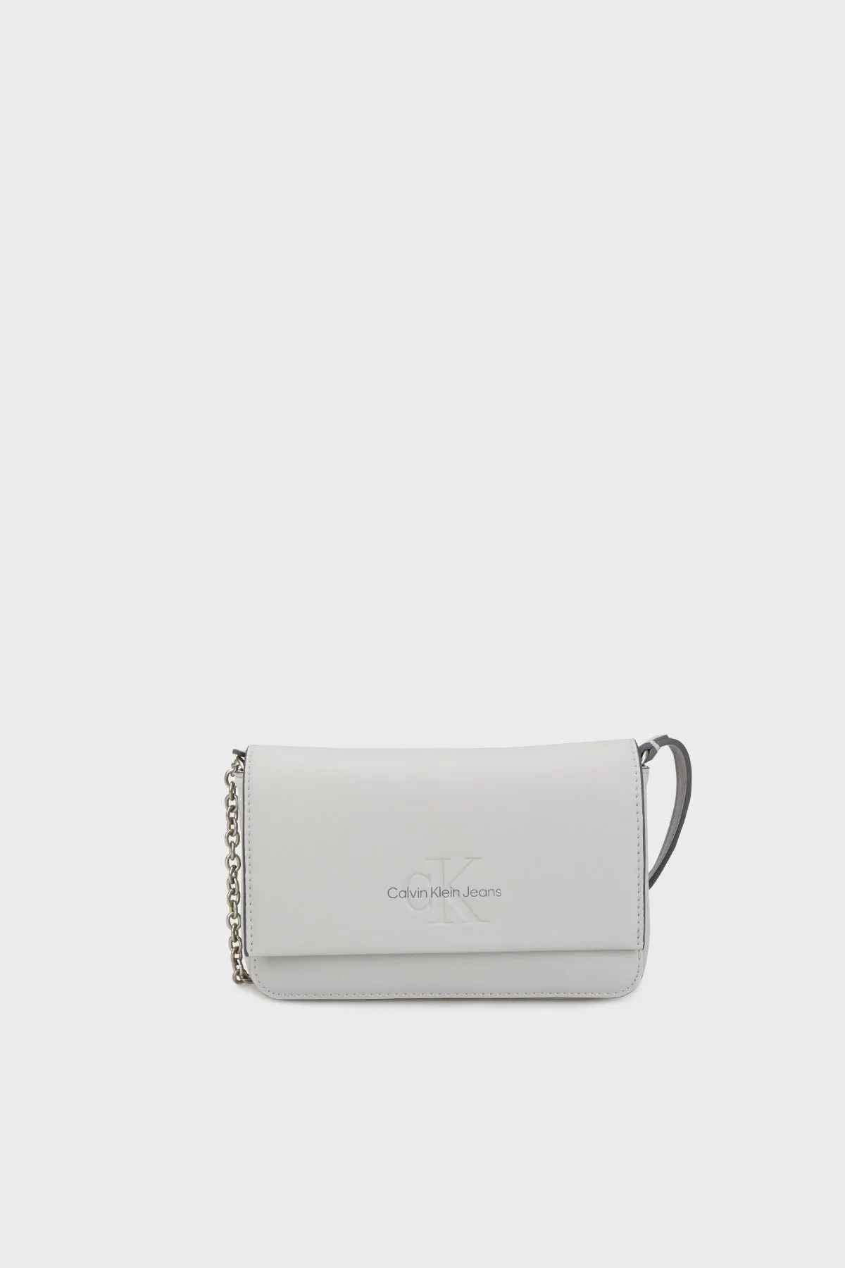 Calvin Klein Logolu Ayarlanabilir Askılı K60K612375PDE Bayan Çanta K60K612375 PDE GRİ - 1