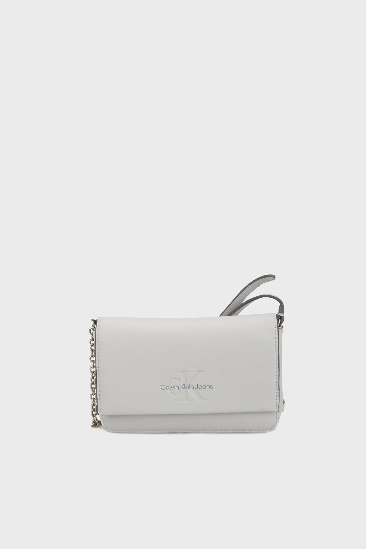 Calvin Klein Logolu Ayarlanabilir Askılı K60K612375PDE Bayan Çanta K60K612375 PDE GRİ - 4