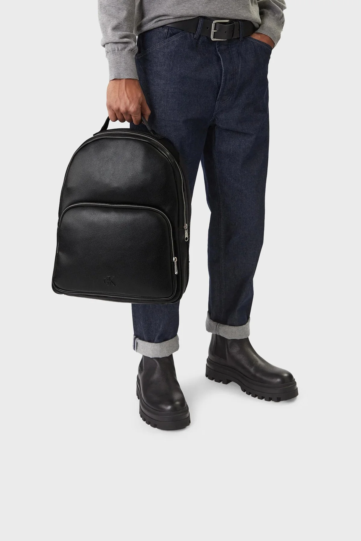 Calvin Klein Logolu Ayarlanabilir Askılı LV04D3282G2ZW Erkek Sırt Çantası LV04D3282G 2ZW SİYAH - 2