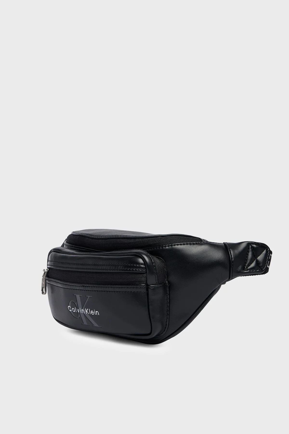 Calvin Klein Logolu Ayarlanabilir Askılı LV04D3419GUB1 Erkek Bel Çantası LV04D3419G UB1 SİYAH - 4