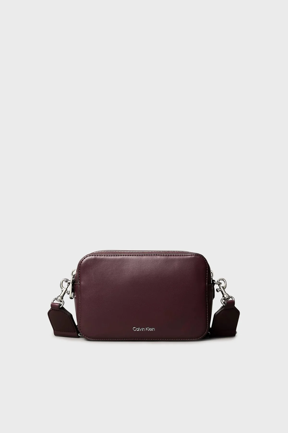 Calvin Klein Logolu Ayarlanabilir Askılı LV04F3165GBAP Bayan Çanta LV04F3165G BAP BORDO - 1