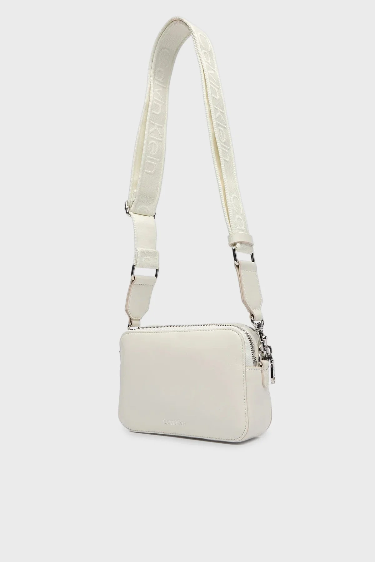 Calvin Klein Logolu Ayarlanabilir Askılı LV04F3165GFUP Bayan Çanta LV04F3165G FUP EKRU - 5