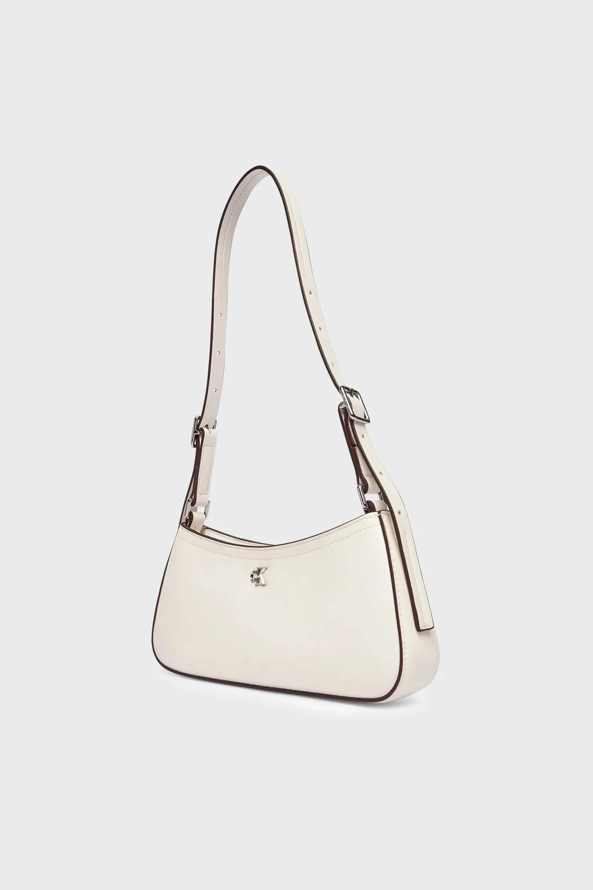 Calvin Klein Logolu Ayarlanabilir Askılı LV04F3170G4LX Bayan Çanta LV04F3170G 4LX BEYAZ - 4