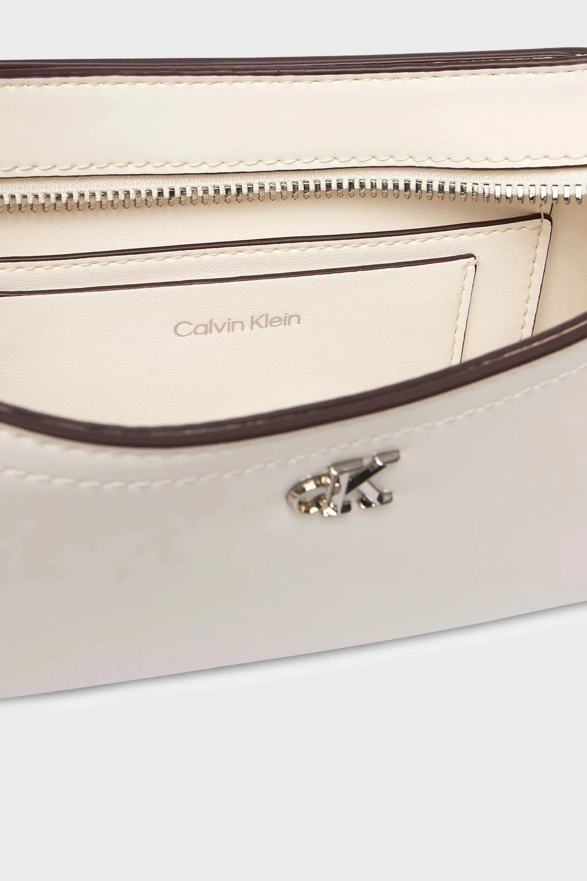 Calvin Klein Logolu Ayarlanabilir Askılı LV04F3170G4LX Bayan Çanta LV04F3170G 4LX BEYAZ - 5