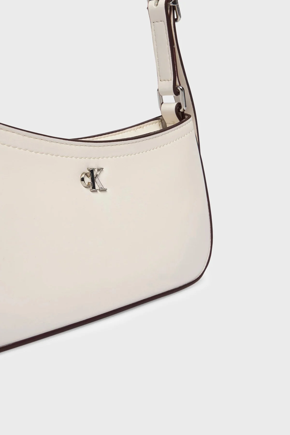 Calvin Klein Logolu Ayarlanabilir Askılı LV04F3170G4LX Bayan Çanta LV04F3170G 4LX BEYAZ - 6