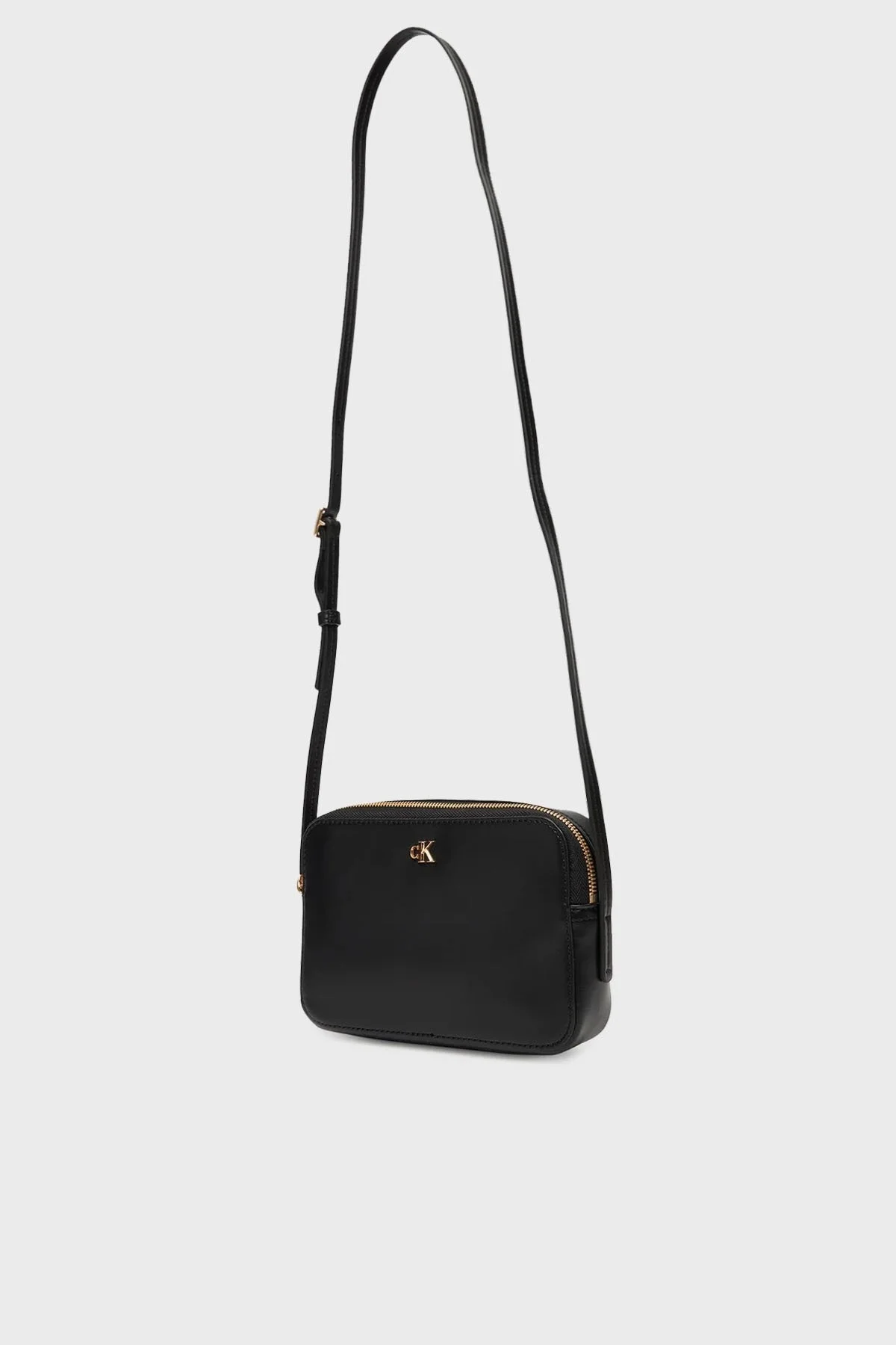 Calvin Klein Logolu Ayarlanabilir Askılı LV04F3173GYIH Bayan Çanta LV04F3173G YIH SİYAH-GOLD - 5