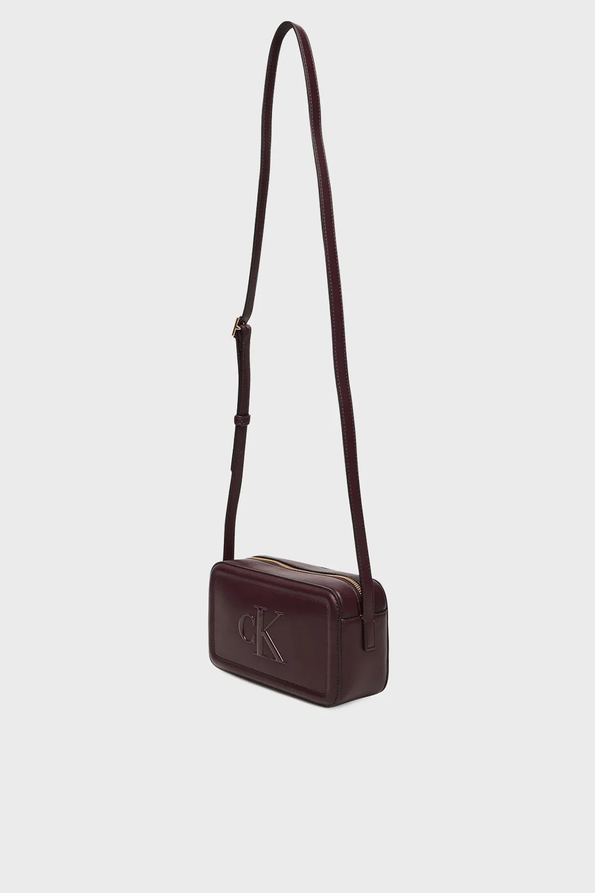 Calvin Klein Logolu Ayarlanabilir Askılı LV04F3220GBAP Bayan Çanta LV04F3220G BAP BORDO - 5