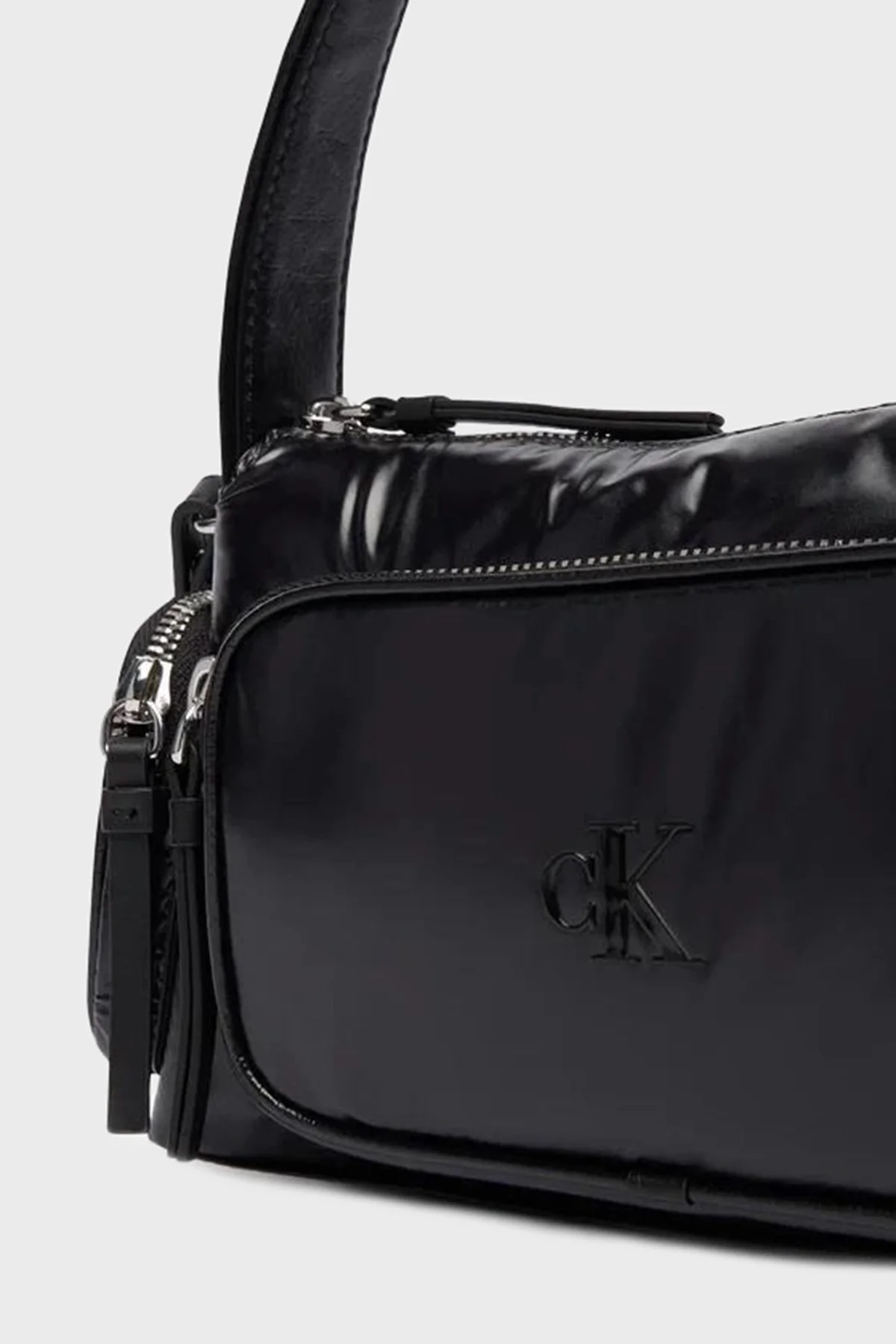 Calvin Klein Logolu Ayarlanabilir Askılı LV04F3405GUB1 Bayan Çanta LV04F3405G UB1 SİYAH - 5