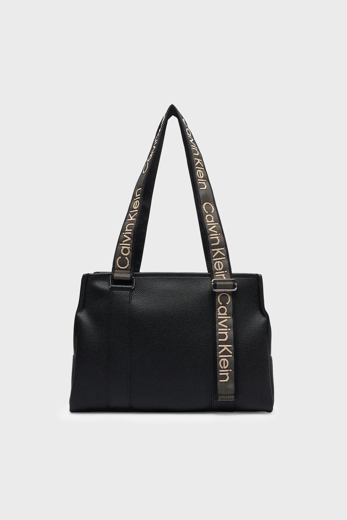 Calvin Klein Logolu Ayarlanabilir Askılı LV04F3644GUB1 Kadın Çanta LV04F3644G UB1 Siyah - 3