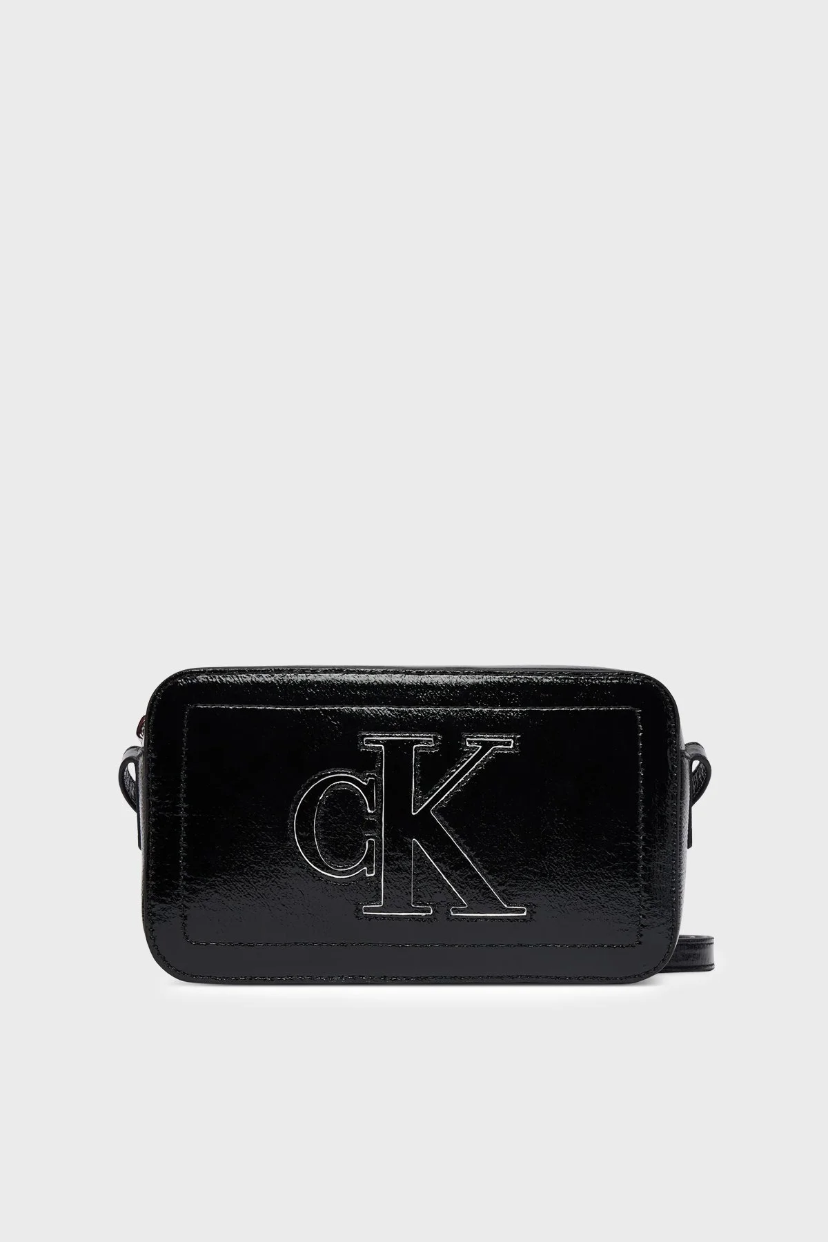 Calvin Klein Logolu Ayarlanabilir Askılı LV04F3685GUB1 Kadın Çanta LV04F3685G UB1 Siyah - 1
