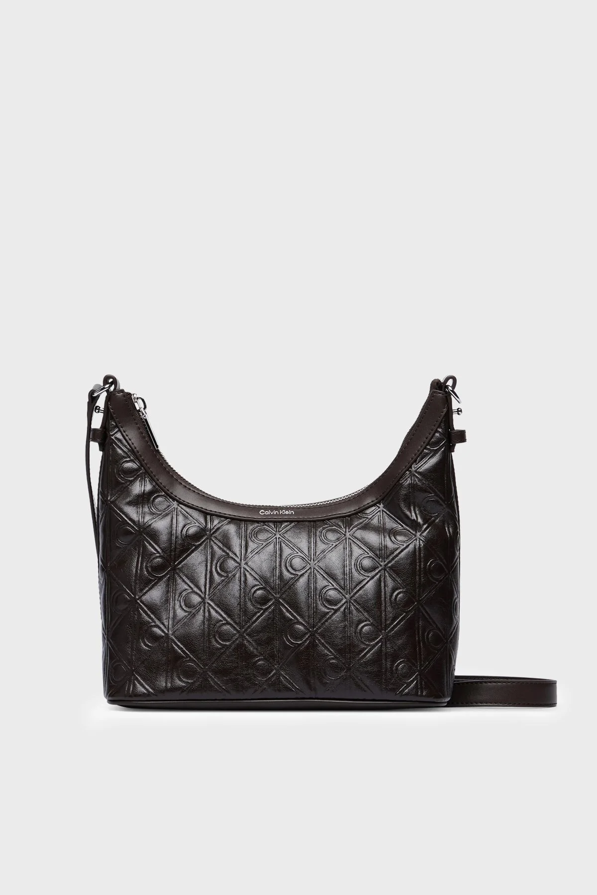 Calvin Klein Logolu Ayarlanabilir Askılı LV04F3874GBAL Kadın Çanta LV04F3874G BAL Kahve - 1