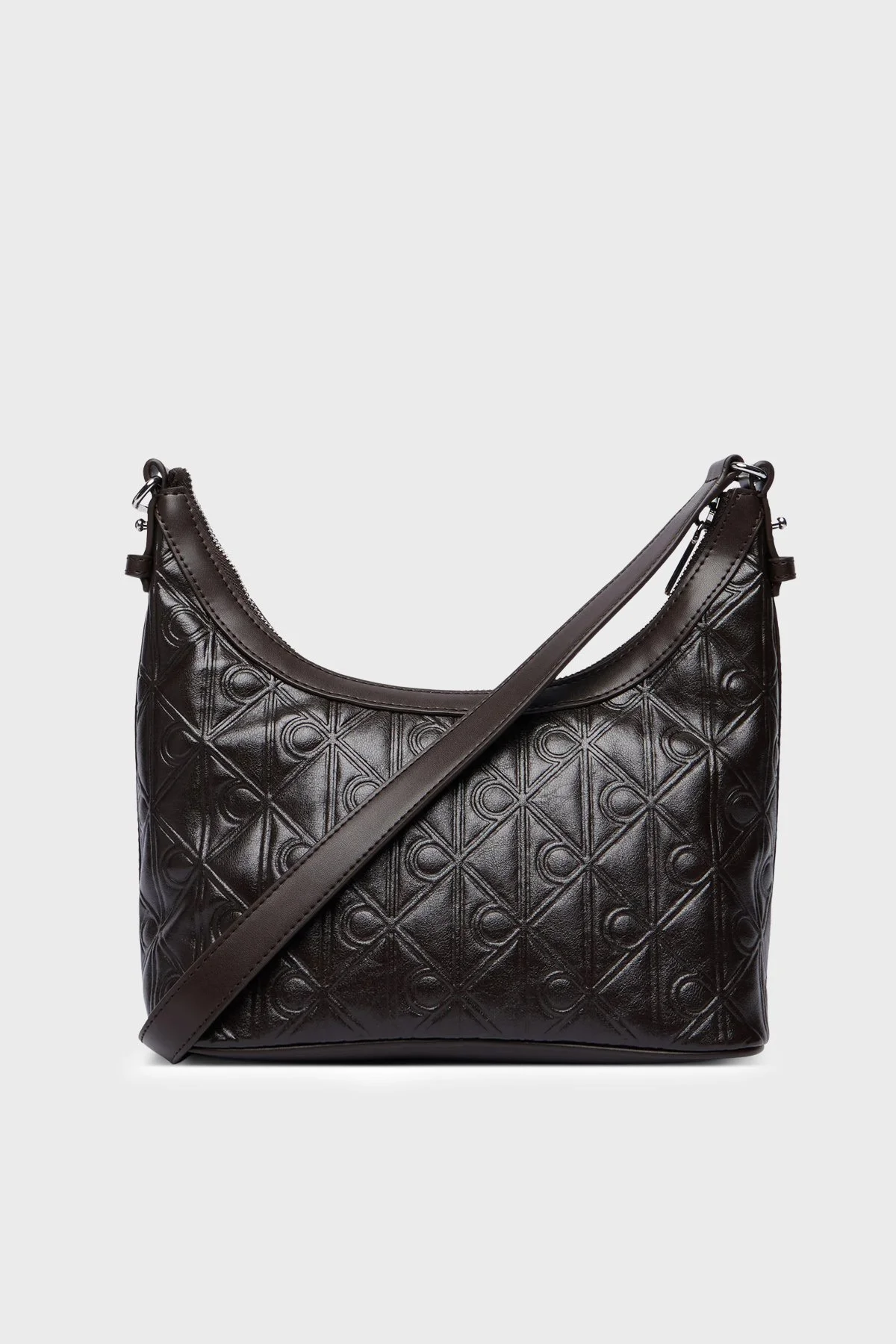 Calvin Klein Logolu Ayarlanabilir Askılı LV04F3874GBAL Kadın Çanta LV04F3874G BAL Kahve - 3