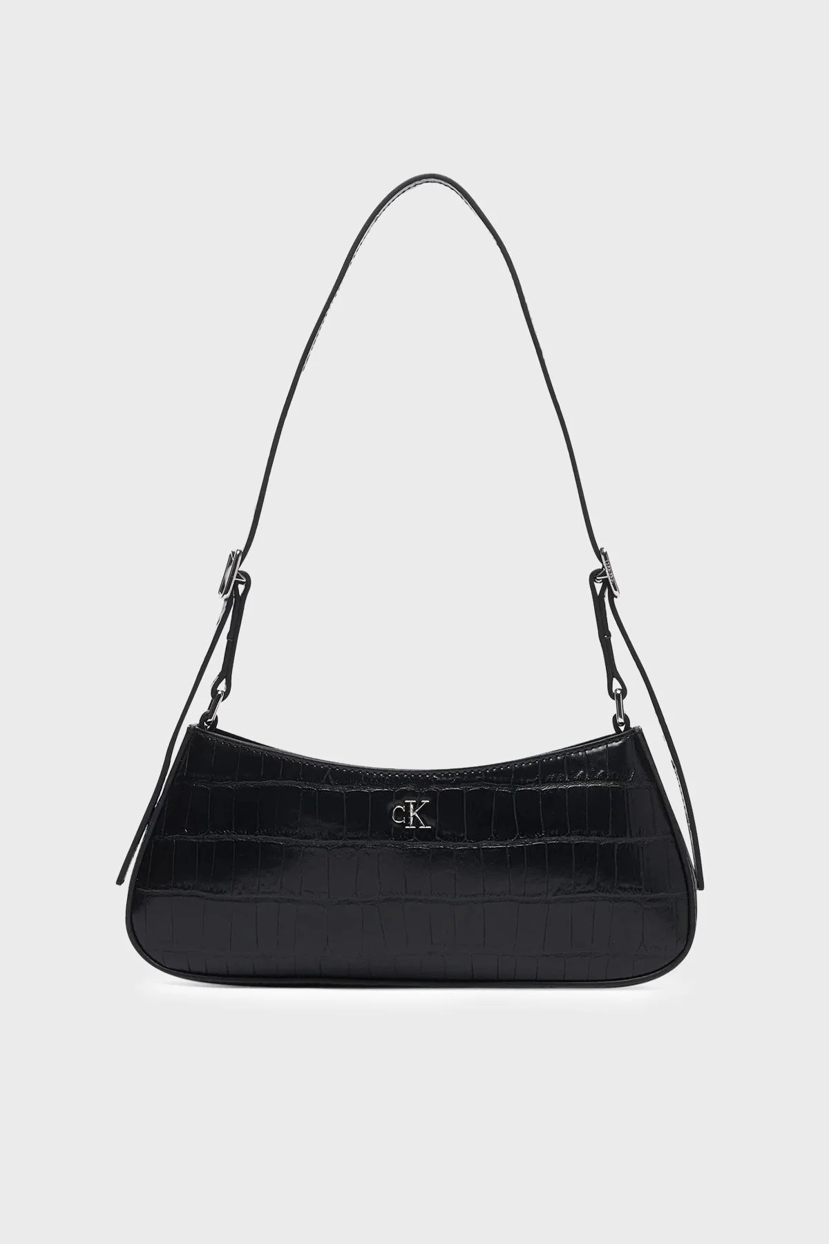 Calvin Klein Logolu Ayarlanabilir Askılı LV04F3906GUB1 Kadın Çanta LV04F3906G UB1 Siyah - 1