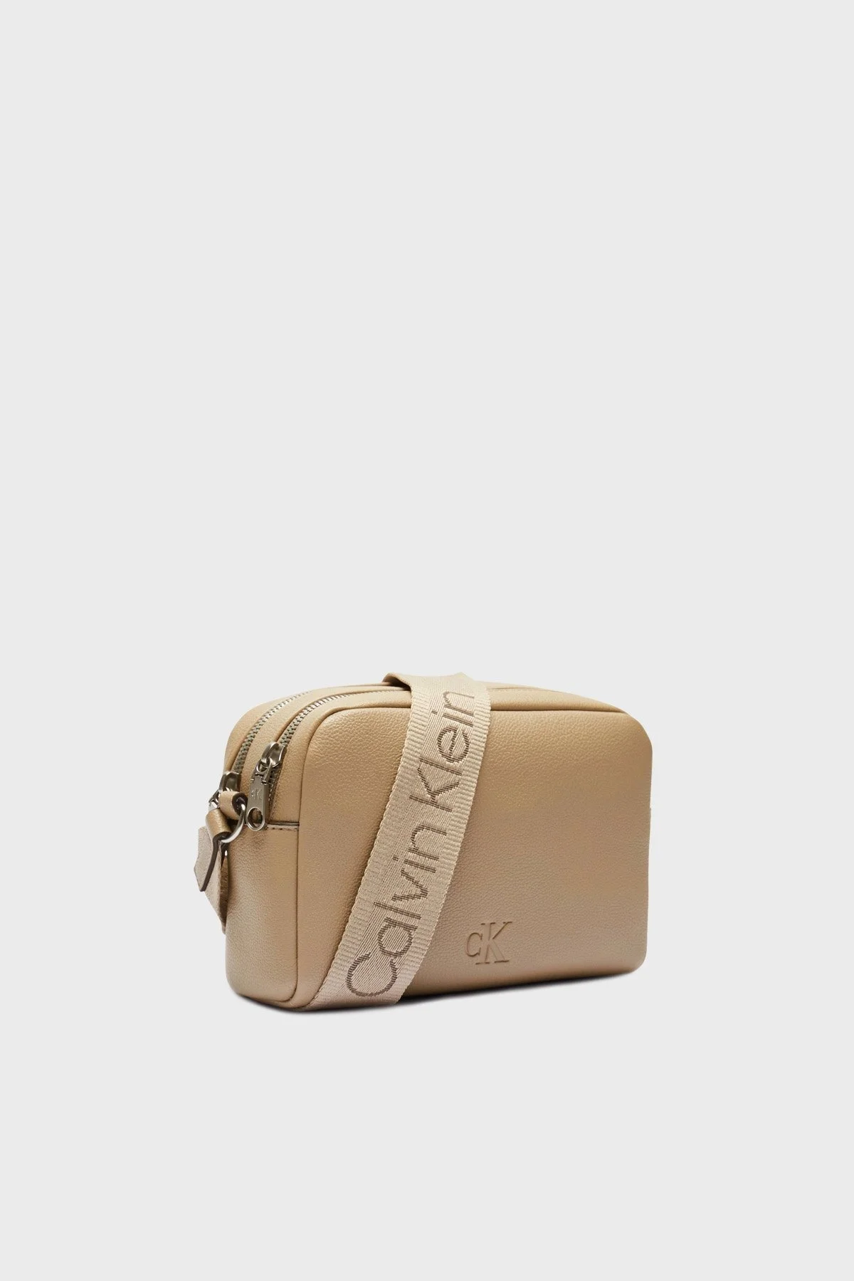 US Calvin Klein Logolu Ayarlanabilir Askılı LV04K3124GPBF Bayan Çanta LV04K3124G PBF BEJ - 9