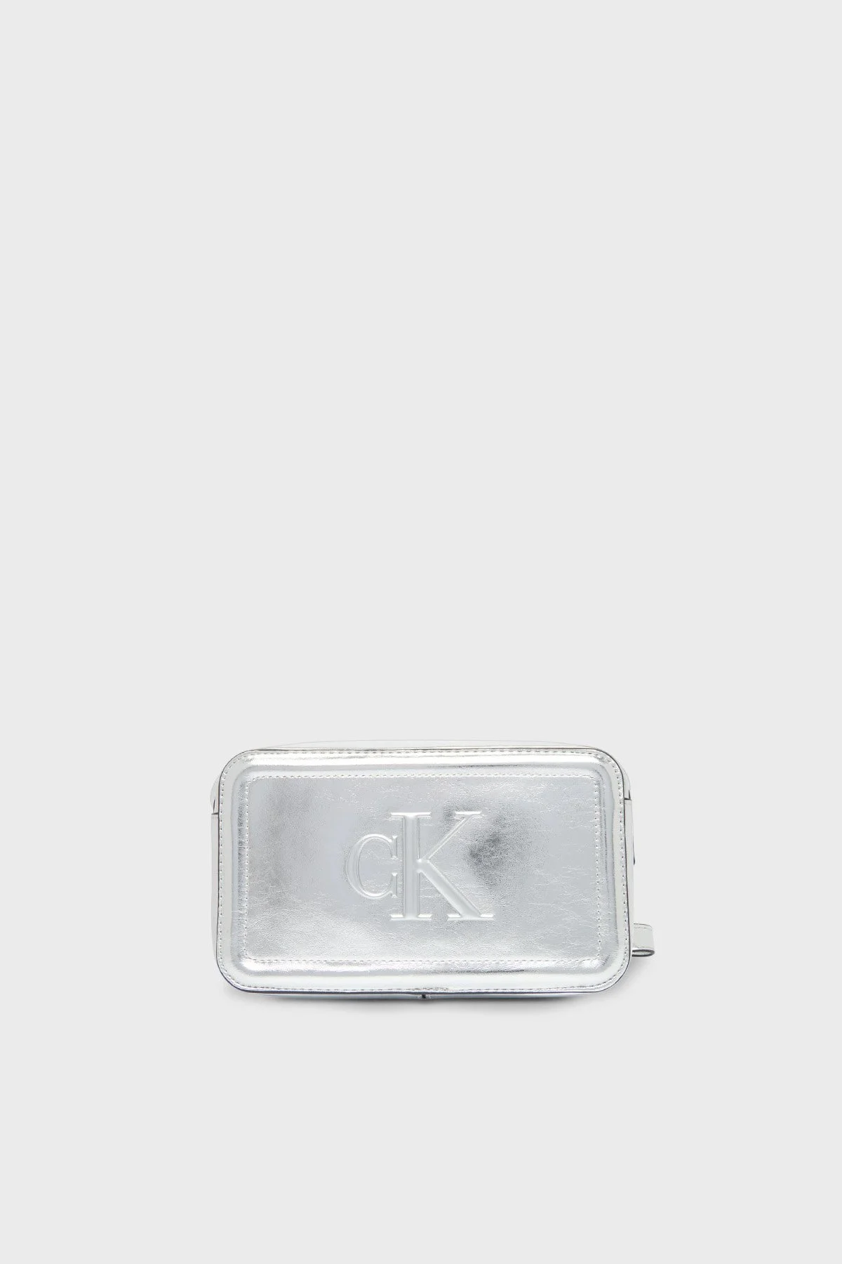 Calvin Klein Logolu Ayarlanabilir Askılı Parlak LV04F3331G3JH Kadın Çanta LV04F3331G 3JH GÜMÜŞ - 1