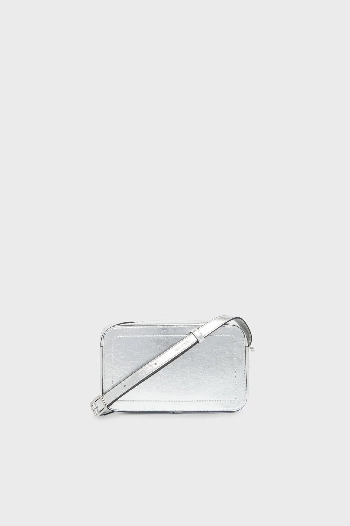 Calvin Klein Logolu Ayarlanabilir Askılı Parlak LV04F3331G3JH Kadın Çanta LV04F3331G 3JH GÜMÜŞ - 3