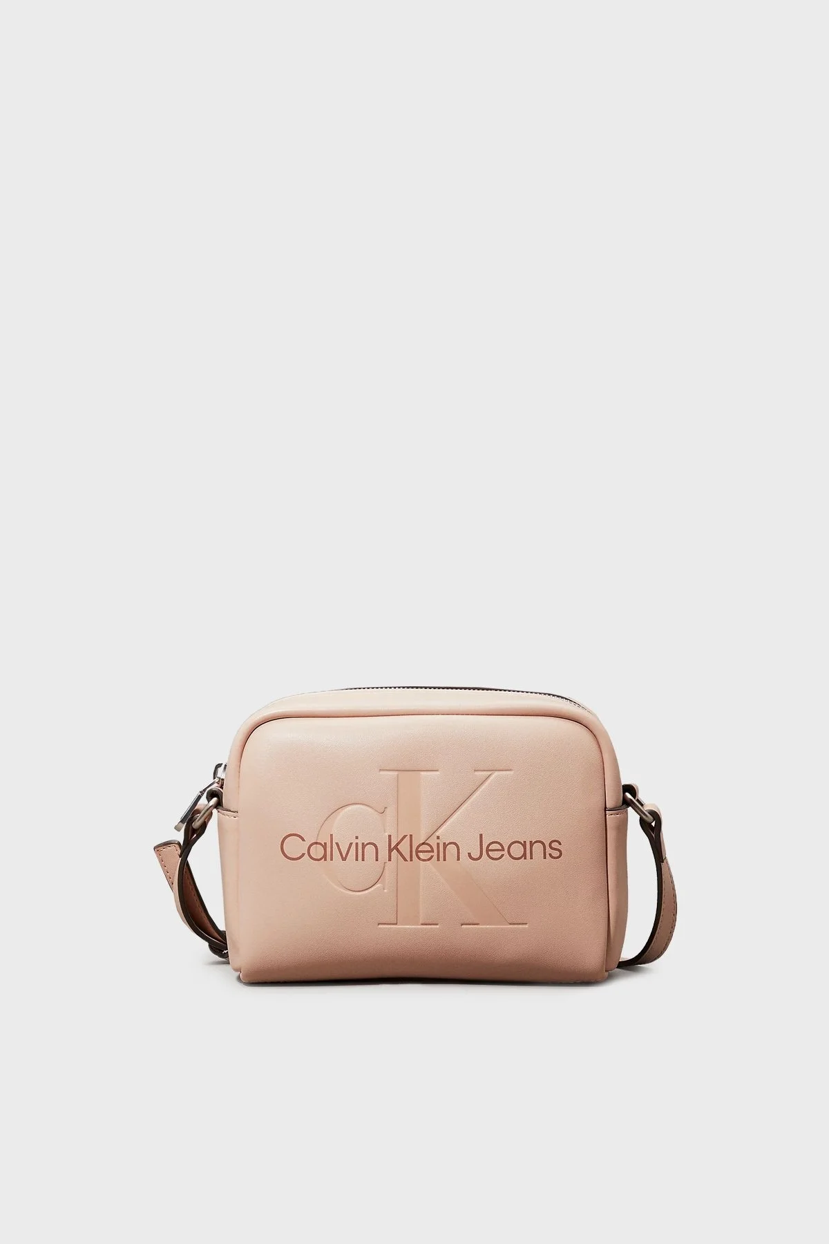 Calvin Klein Logolu Ayarlanabilir Çapraz Askılı K60K6122200JX Bayan Çanta K60K612220 0JX PUDRA - 7