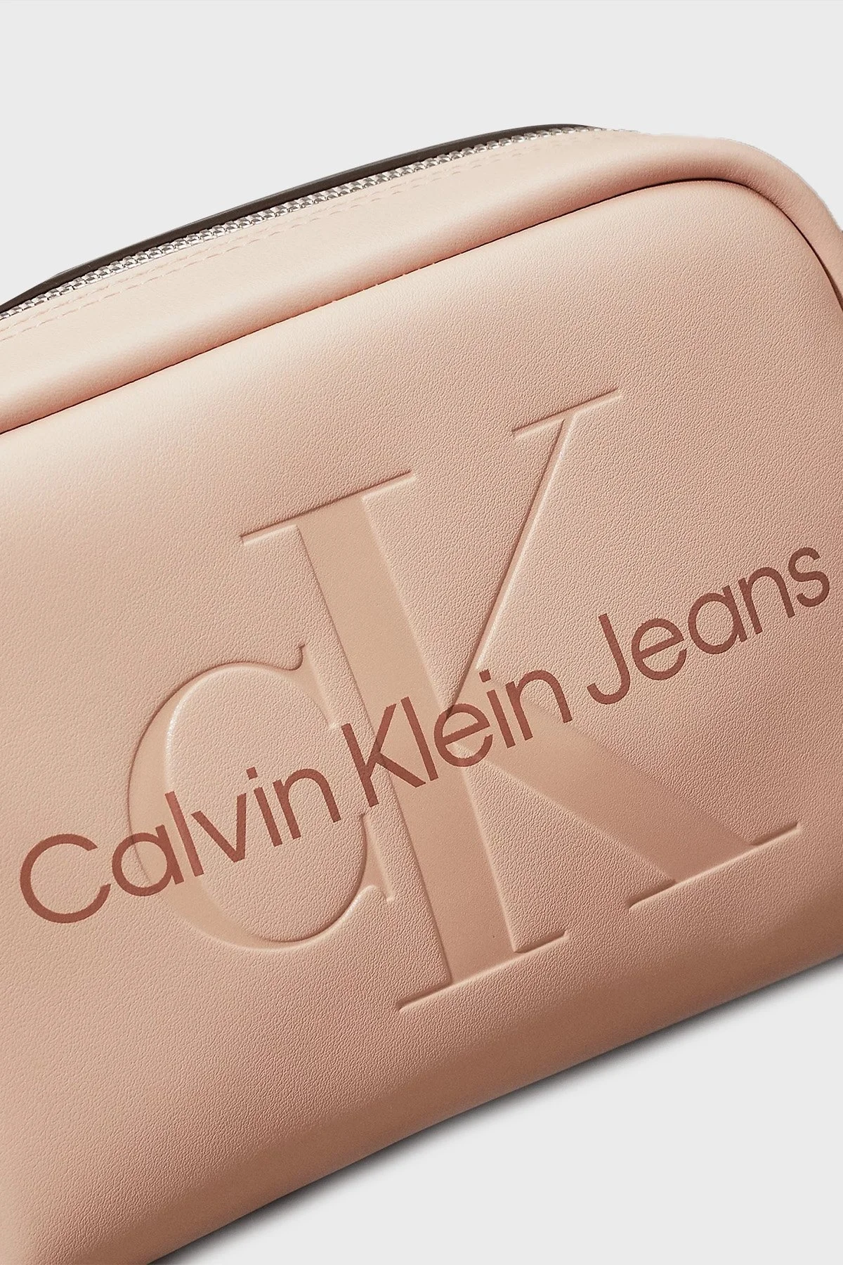 Calvin Klein Logolu Ayarlanabilir Çapraz Askılı K60K6122200JX Bayan Çanta K60K612220 0JX PUDRA - 17