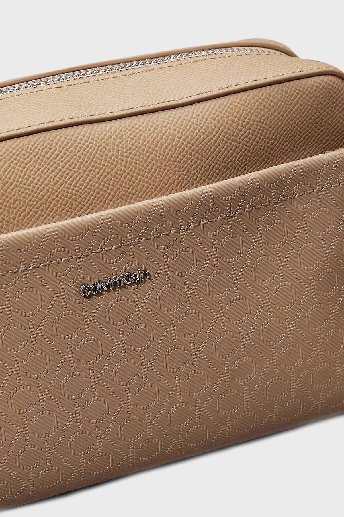 Calvin Klein Logolu Ayarlanabilir Çift Askılı K60K6128080F4 Bayan Çanta K60K612808 0F4 BEJ - 11