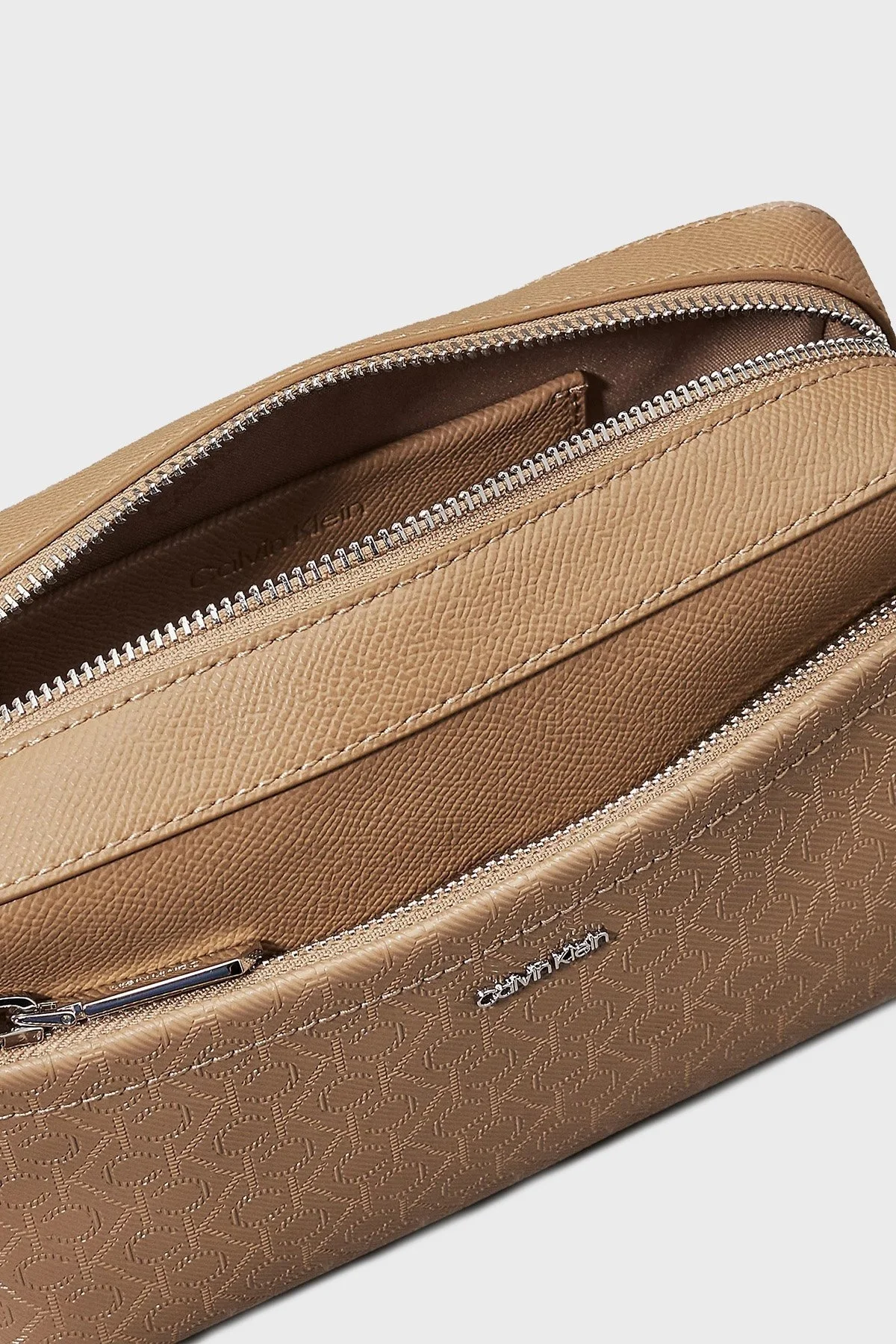 Calvin Klein Logolu Ayarlanabilir Çift Askılı K60K6128080F4 Bayan Çanta K60K612808 0F4 BEJ - 12