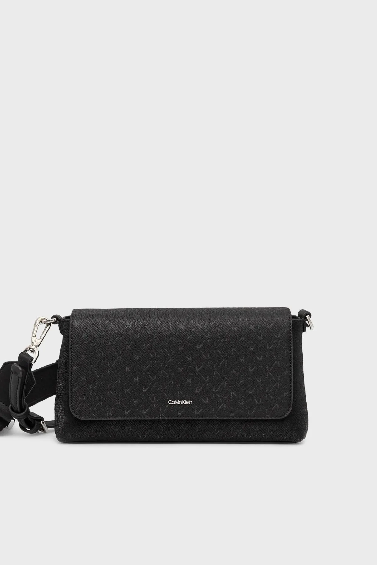 Calvin Klein Logolu Ayarlanabilir Çift Askılı K60K6128150GJ Bayan Çanta K60K612815 0GJ SİYAH - 6